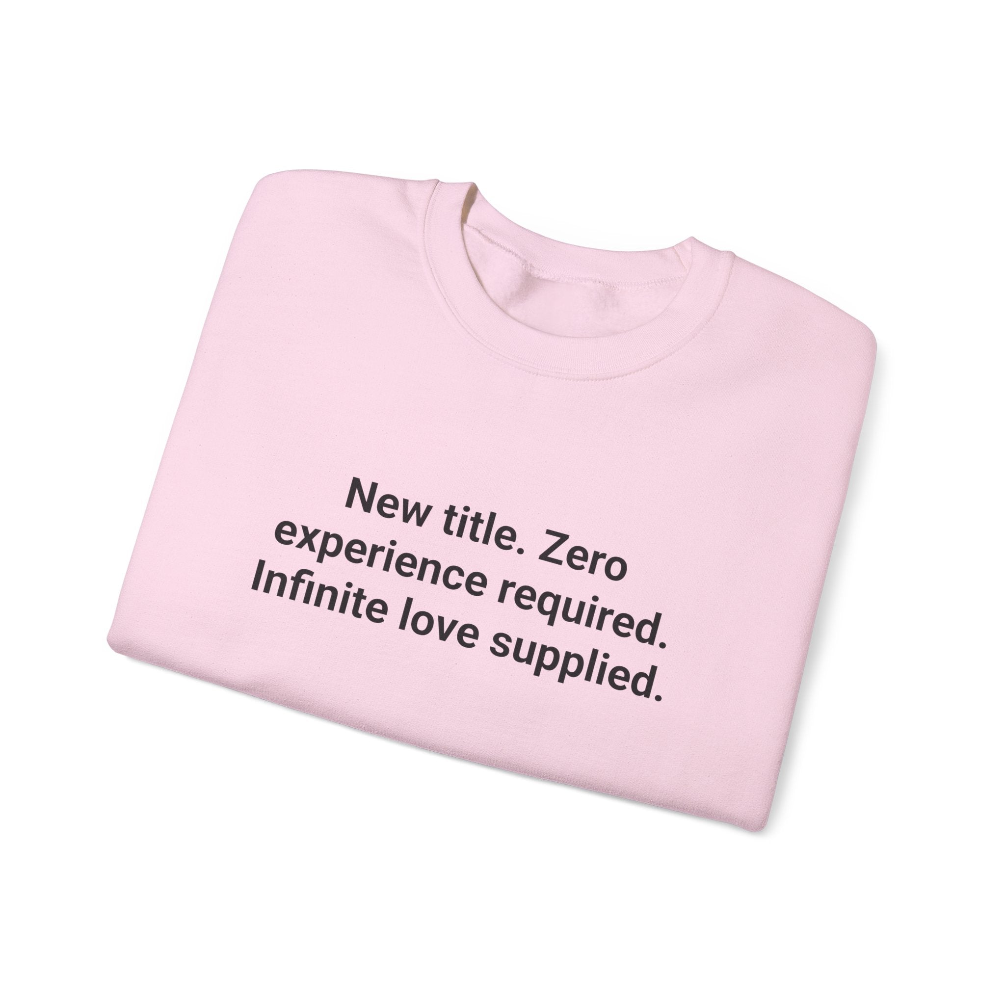 New Title. Zero Experience Required. - Sweatshirt for New Grandparents