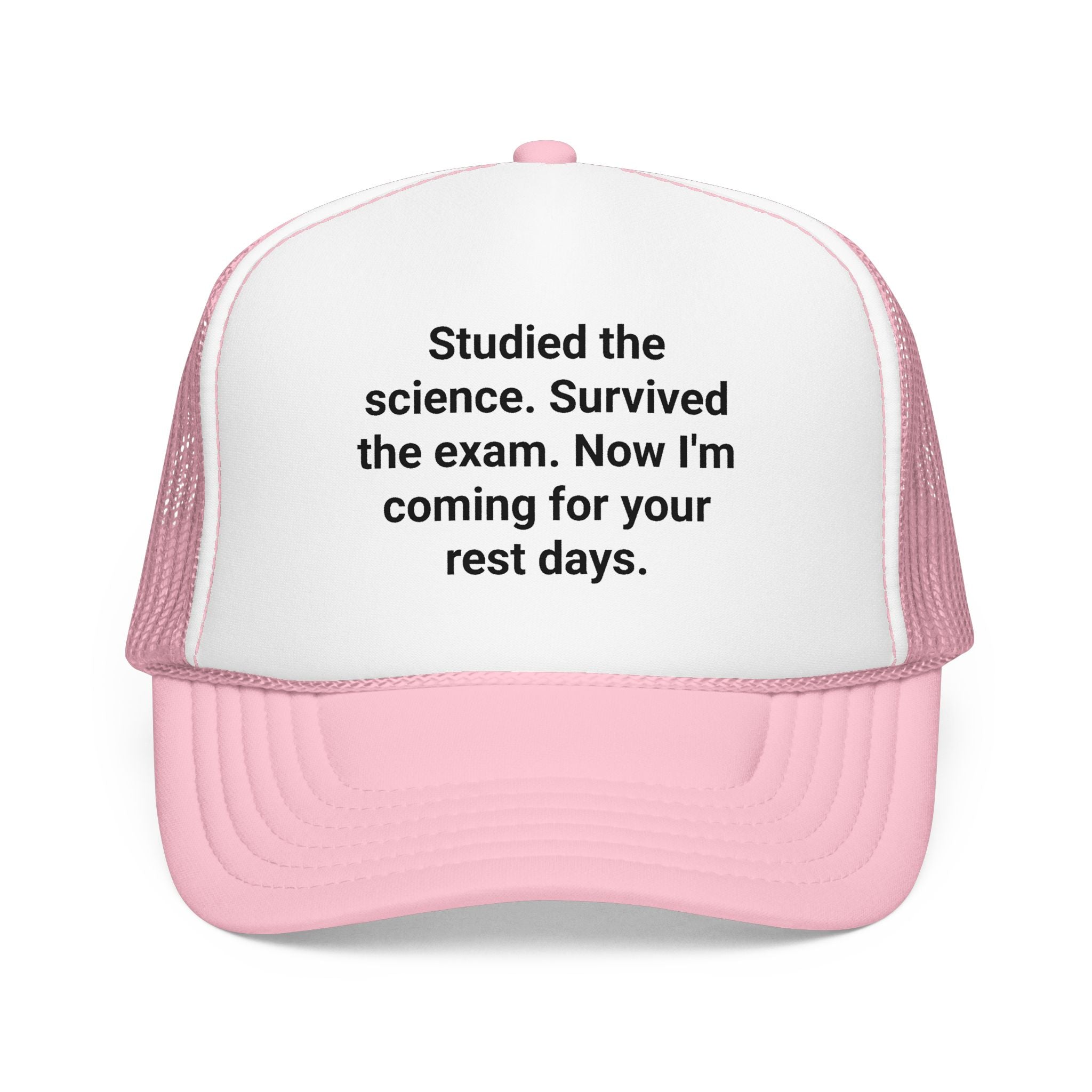 Studied the Science, Survived the Exam - Trucker Hat for New Personal Trainers
