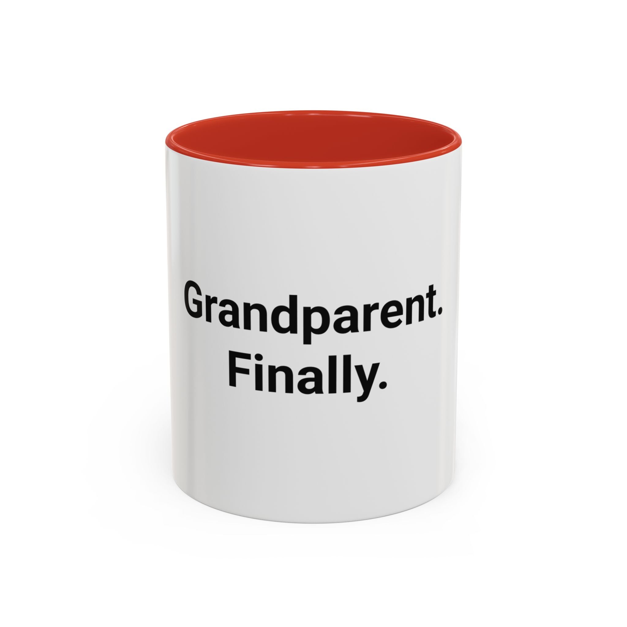 Grandparent. Finally. - Accent Mug for New Grandparents