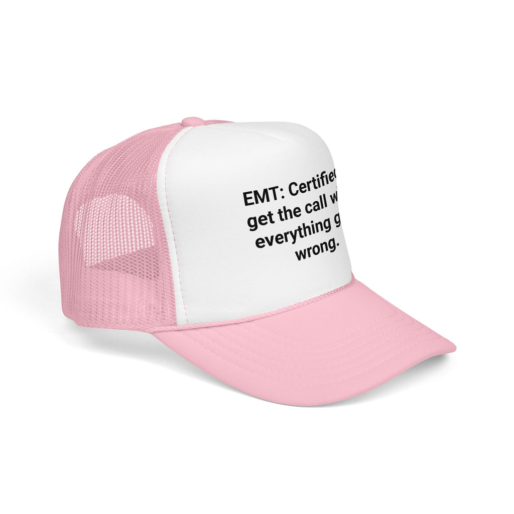 EMT Certified Trucker Hat - Gift for New EMT Certification