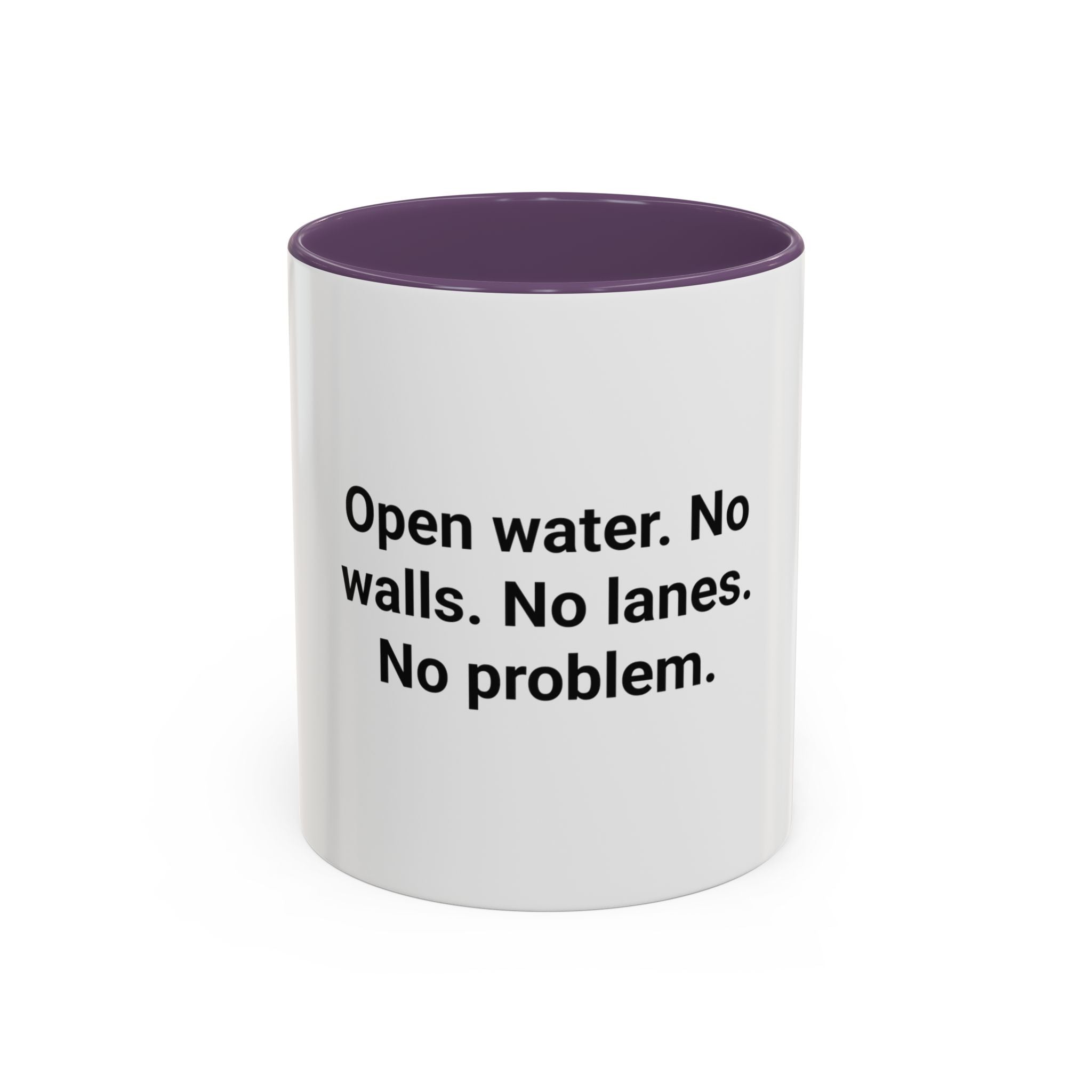 Open Water. No Walls. No Lanes. No Problem. - Mug for Open Water Swimmers