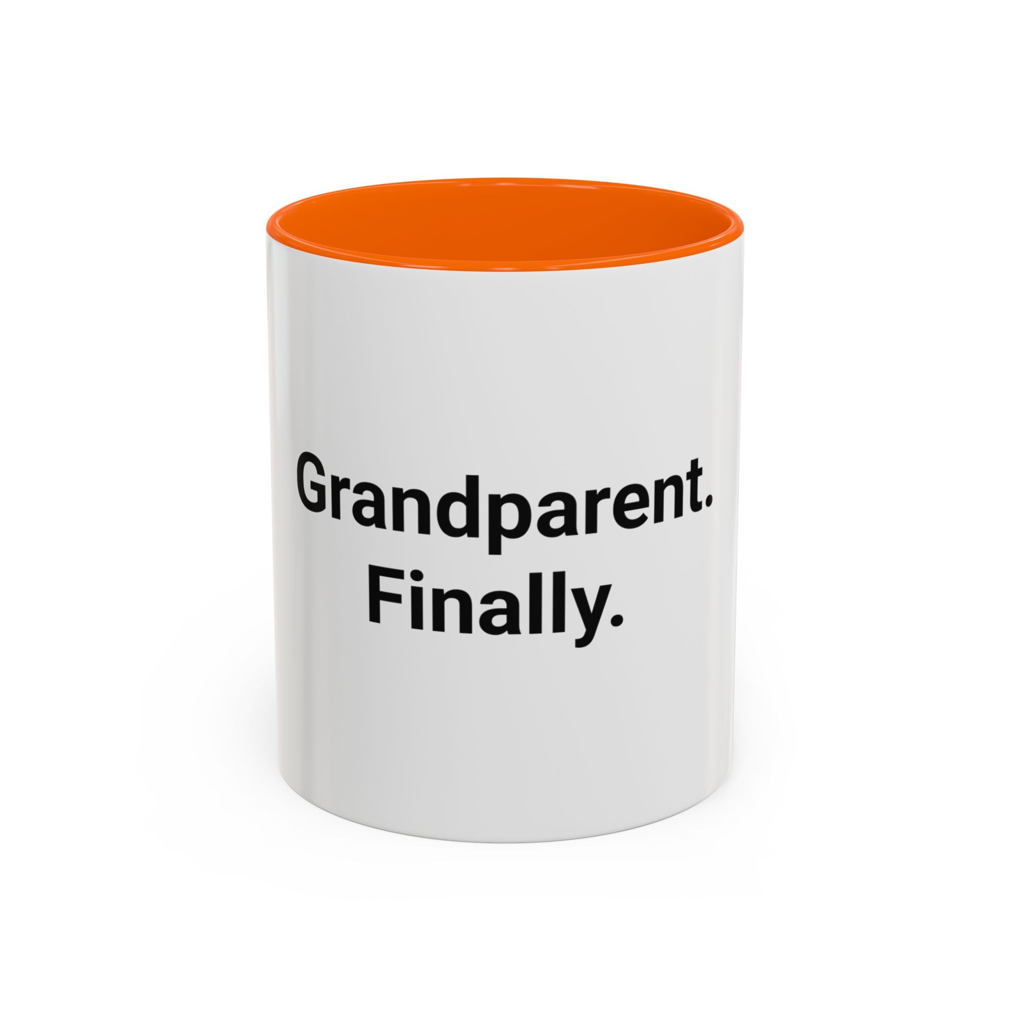 Grandparent. Finally. - Accent Mug for New Grandparents