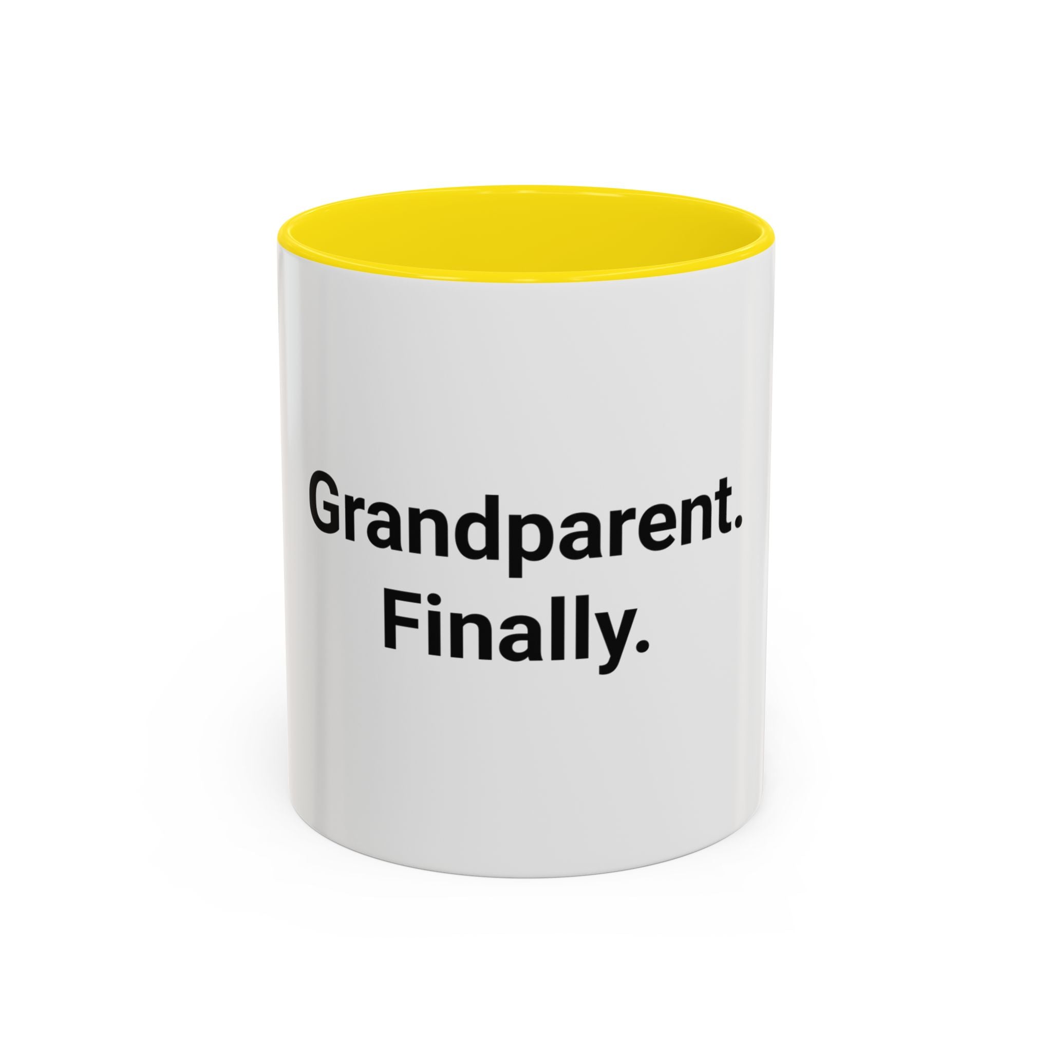Grandparent. Finally. - Accent Mug for New Grandparents