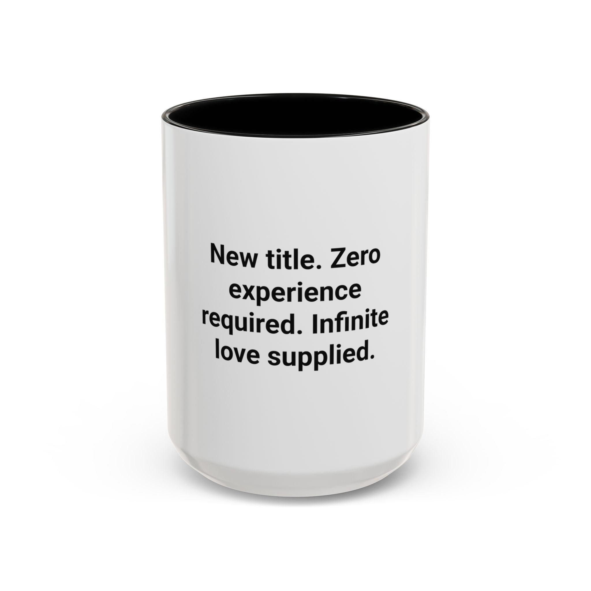 New Title. Zero Experience Required. - Accent Mug for New Grandparents