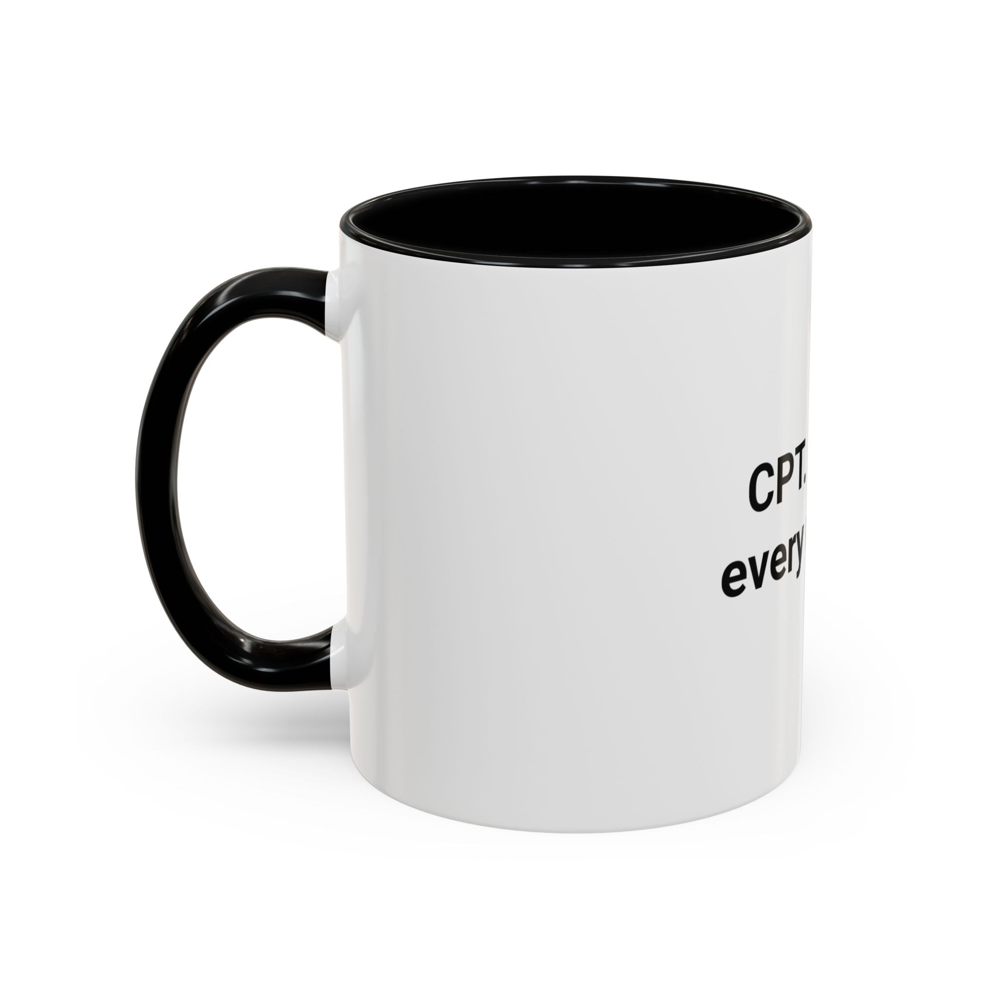 CPT. Earned Every Rep of It. - Accent Mug for New Personal Trainers