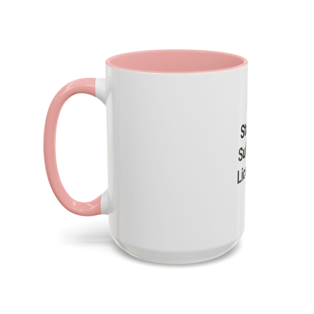 Studied. Suffered. Licensed. - Accent Mug for Series 7 Pass