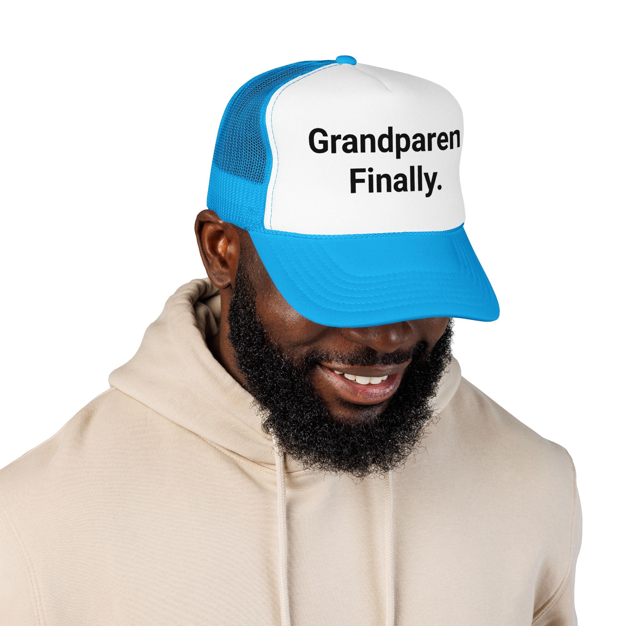 Grandparent. Finally. - Trucker Hat for New Grandparents