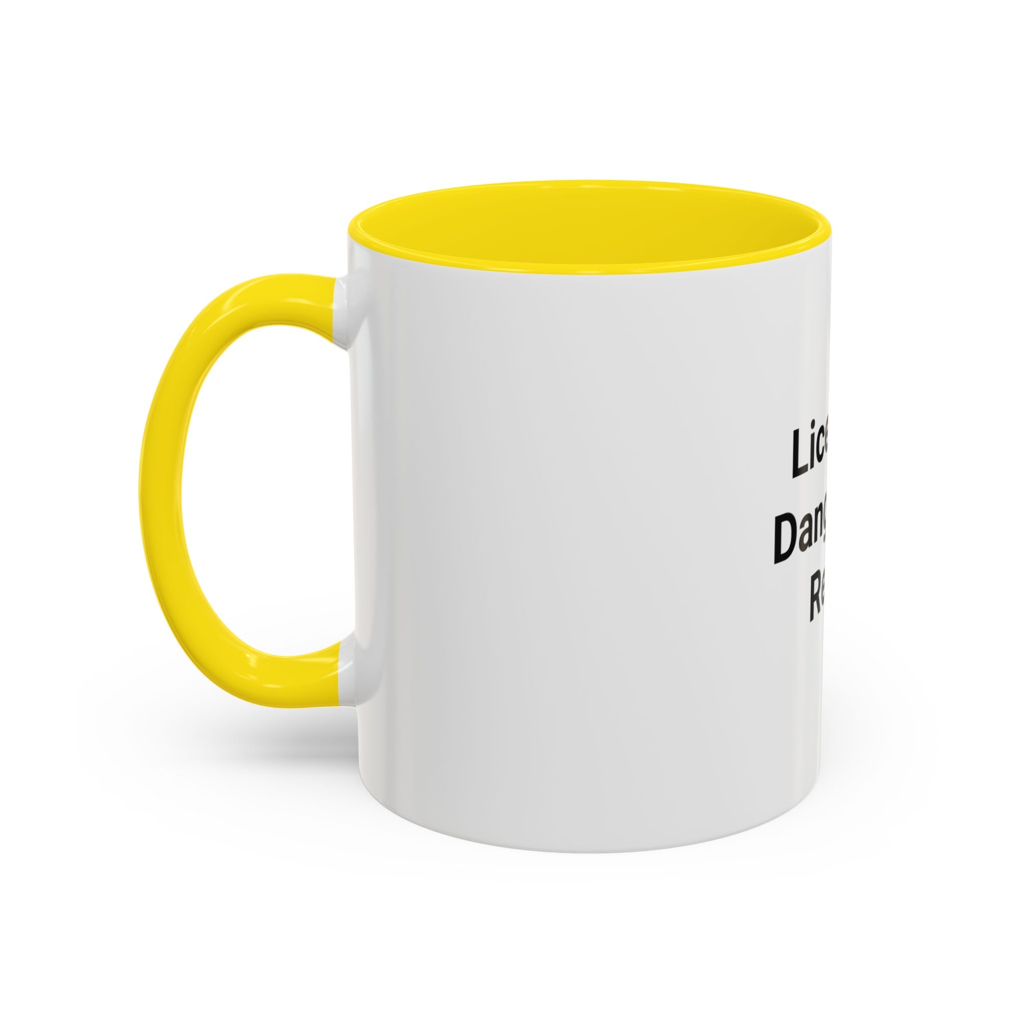 Licensed. Dangerous. Ready. - Accent Mug for New Motorcyclists