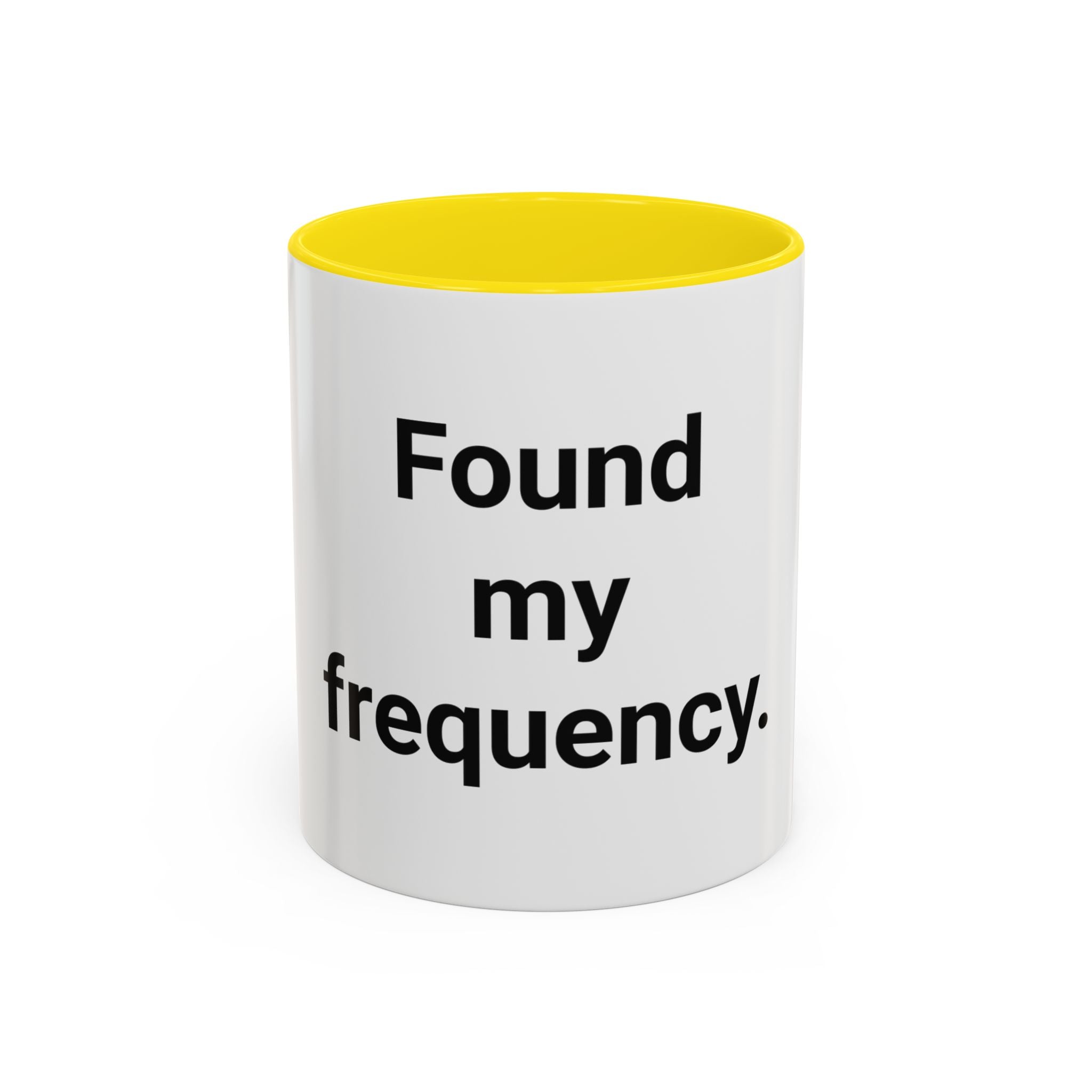 Found My Frequency - Accent Mug for Ham Radio License