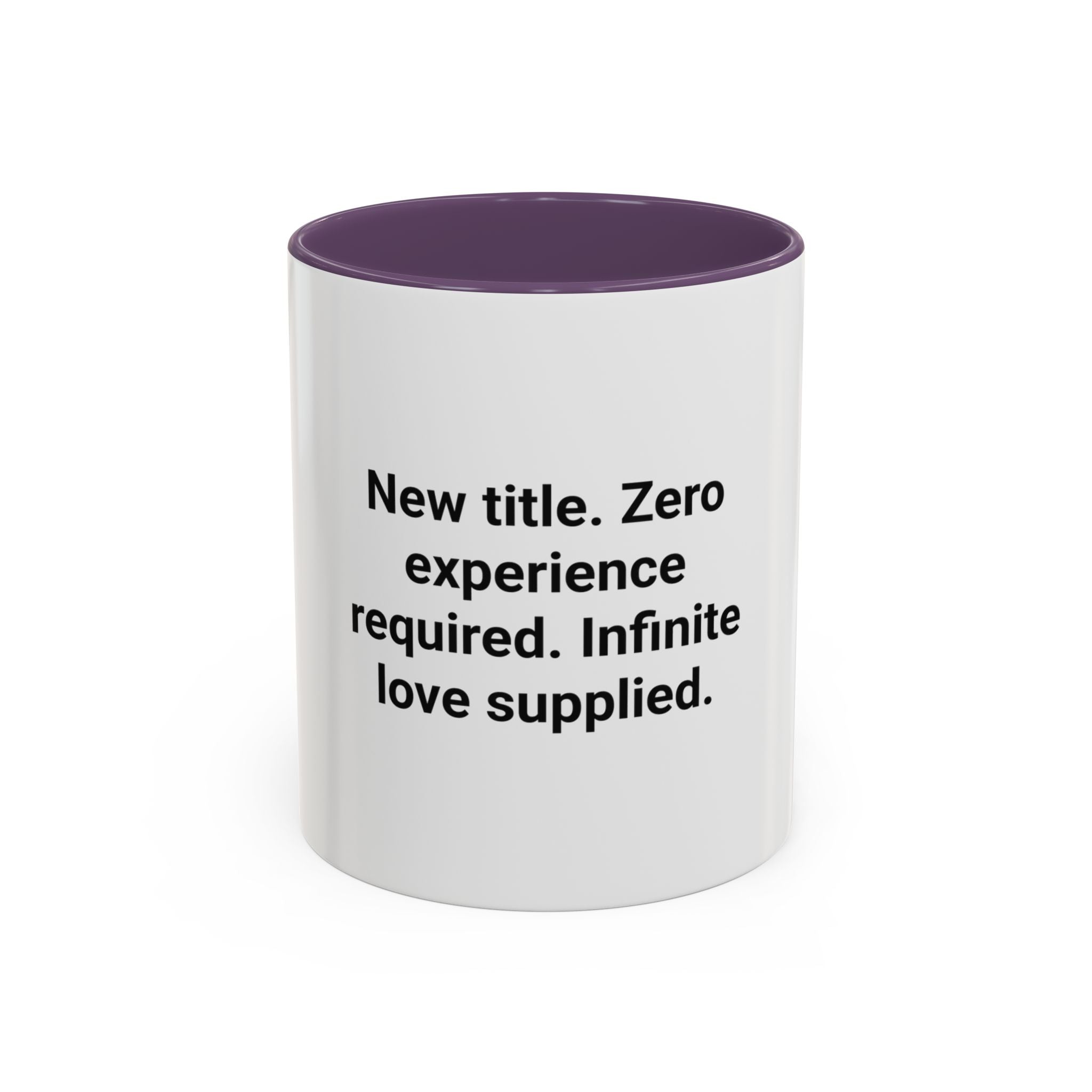 New Title. Zero Experience Required. - Accent Mug for New Grandparents