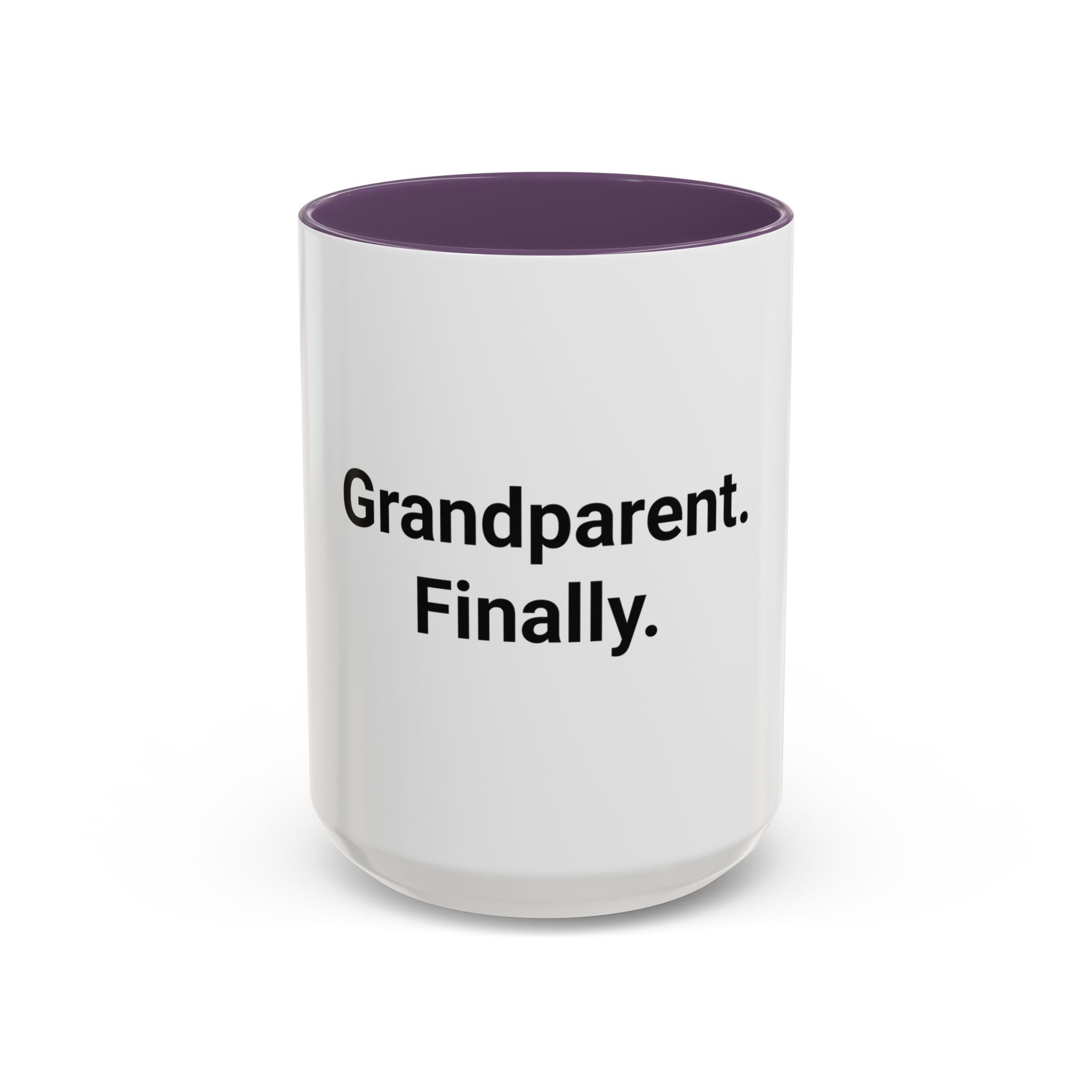 Grandparent. Finally. - Accent Mug for New Grandparents