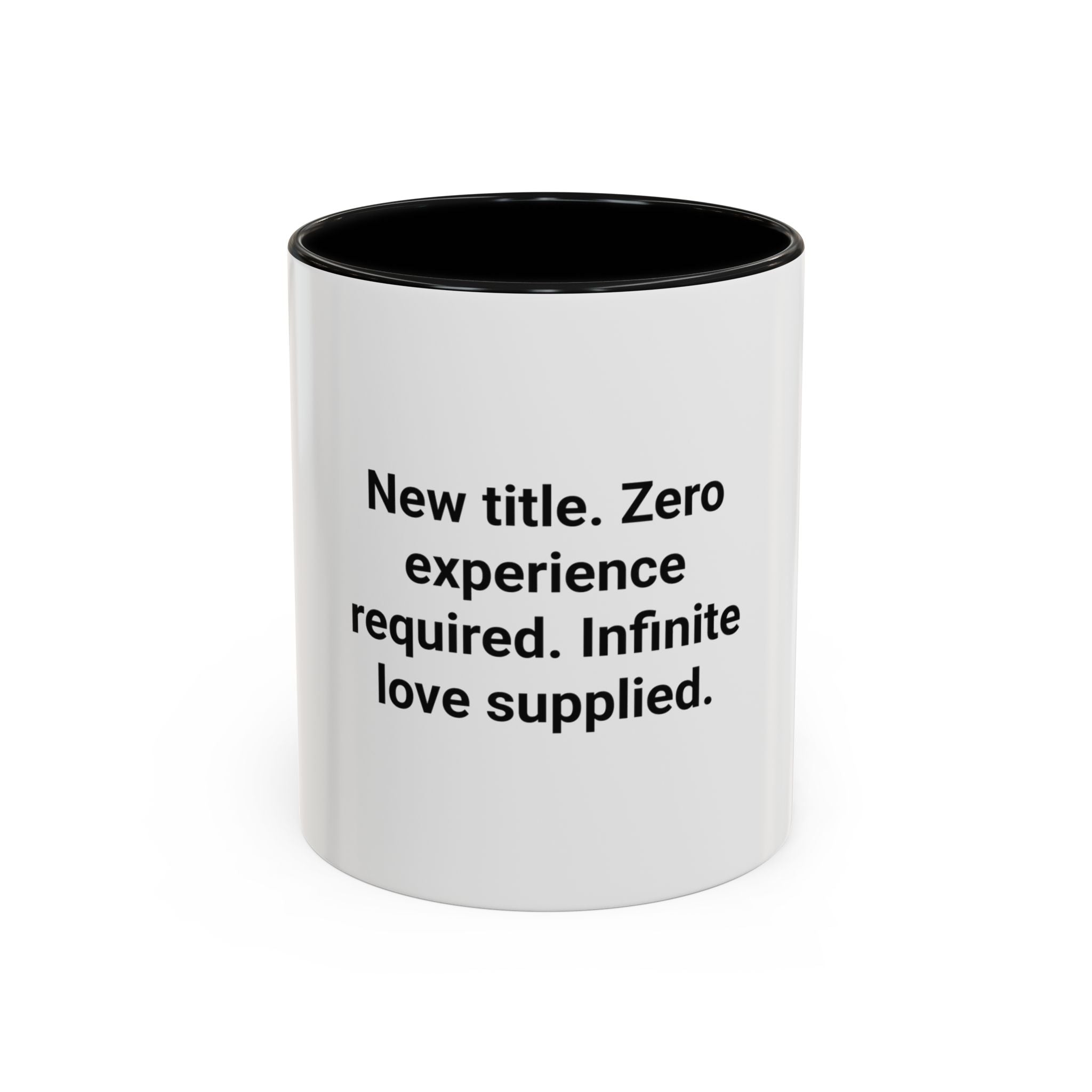 New Title. Zero Experience Required. - Accent Mug for New Grandparents
