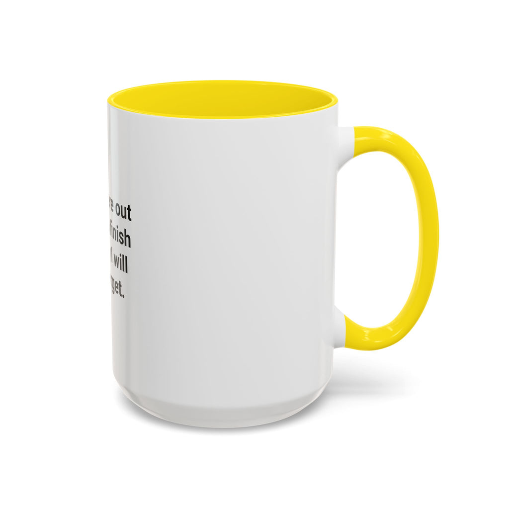 Somewhere Out There Is a Finish Line Buoy - Accent Mug for First Open Water Swimmers