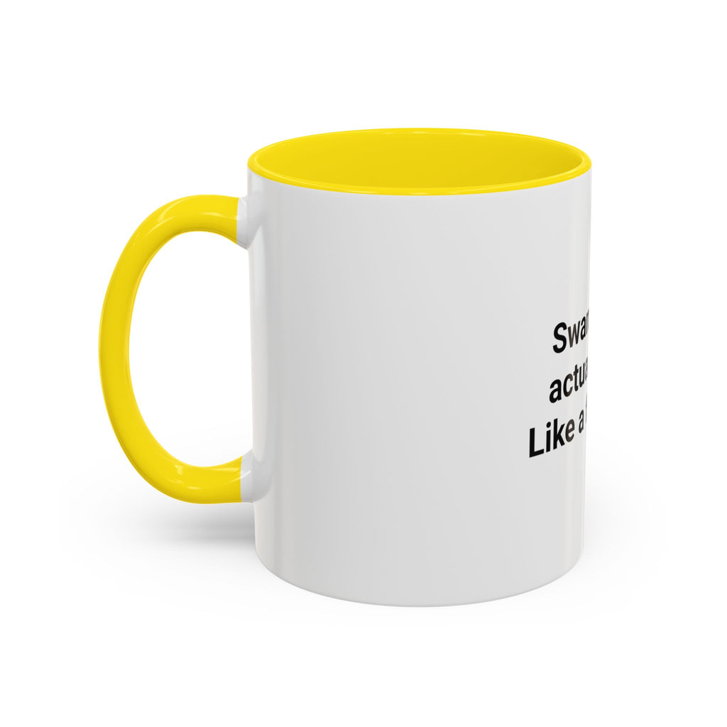 Swam. In the Actual Ocean. Like a Feral Seal. - Accent Mug