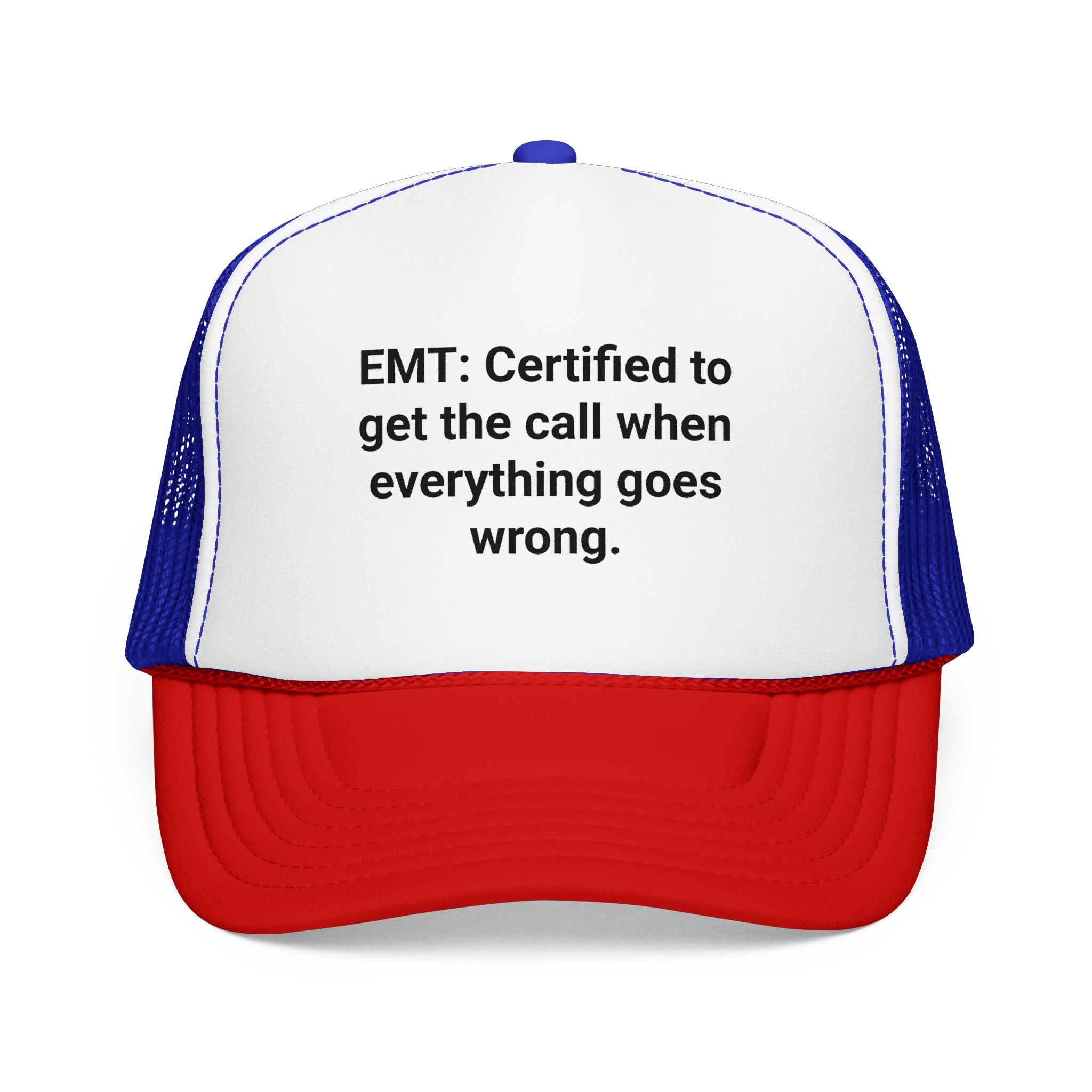EMT Certified Trucker Hat - Gift for New EMT Certification