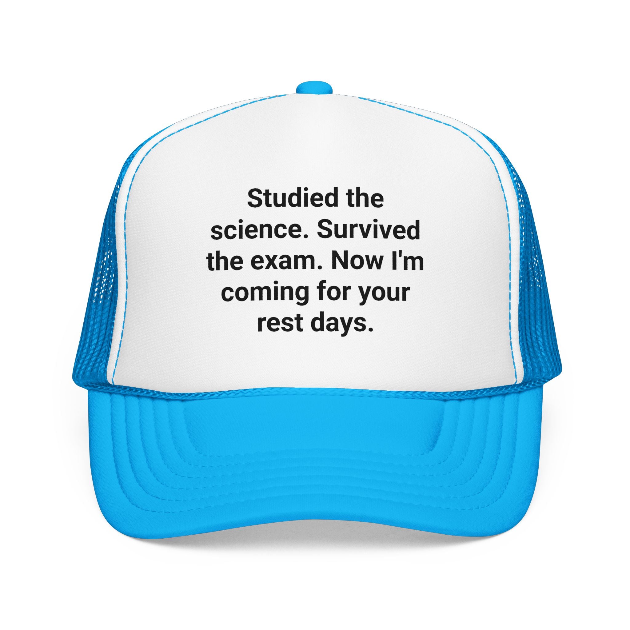 Studied the Science, Survived the Exam - Trucker Hat for New Personal Trainers