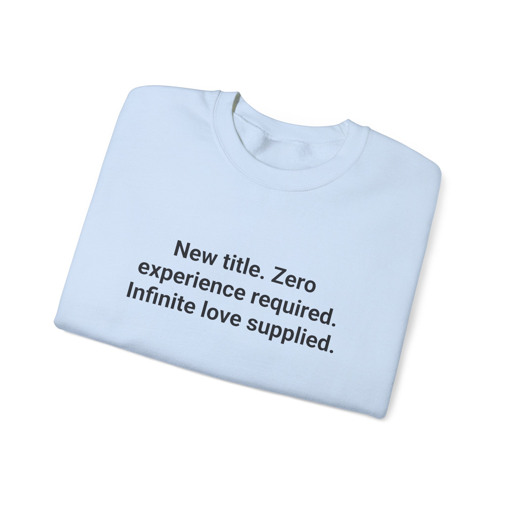 New Title. Zero Experience Required. - Sweatshirt for New Grandparents