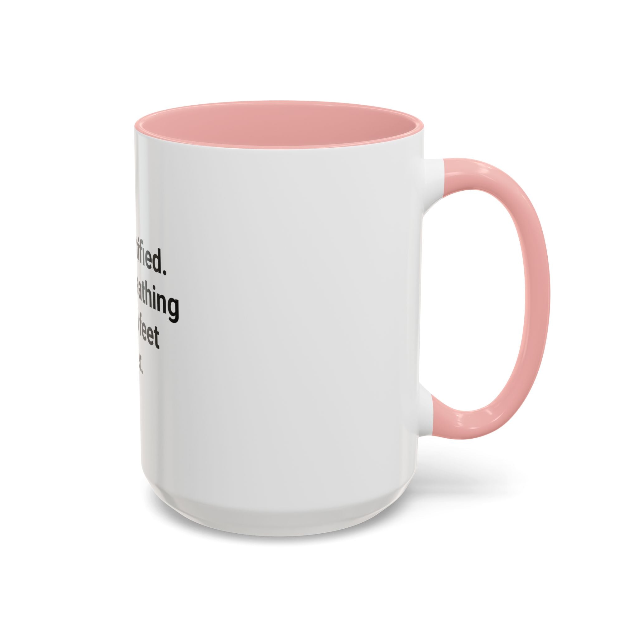 PADI Certified Finally Breathing Easy 60 Feet Under - Accent Mug for New Scuba Divers