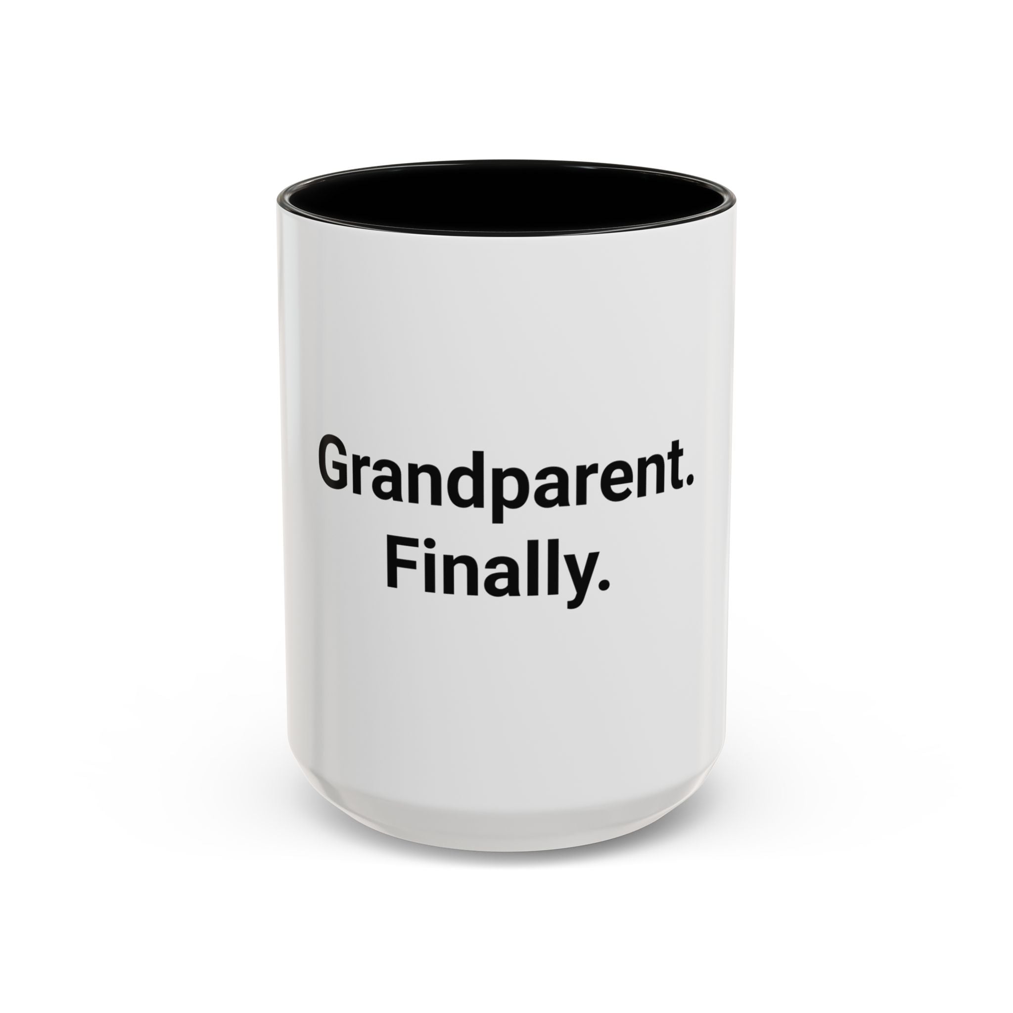 Grandparent. Finally. - Accent Mug for New Grandparents