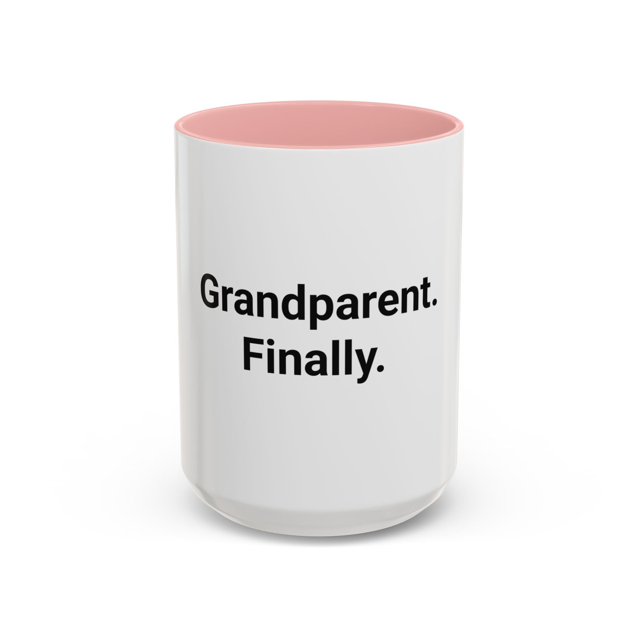 Grandparent. Finally. - Accent Mug for New Grandparents
