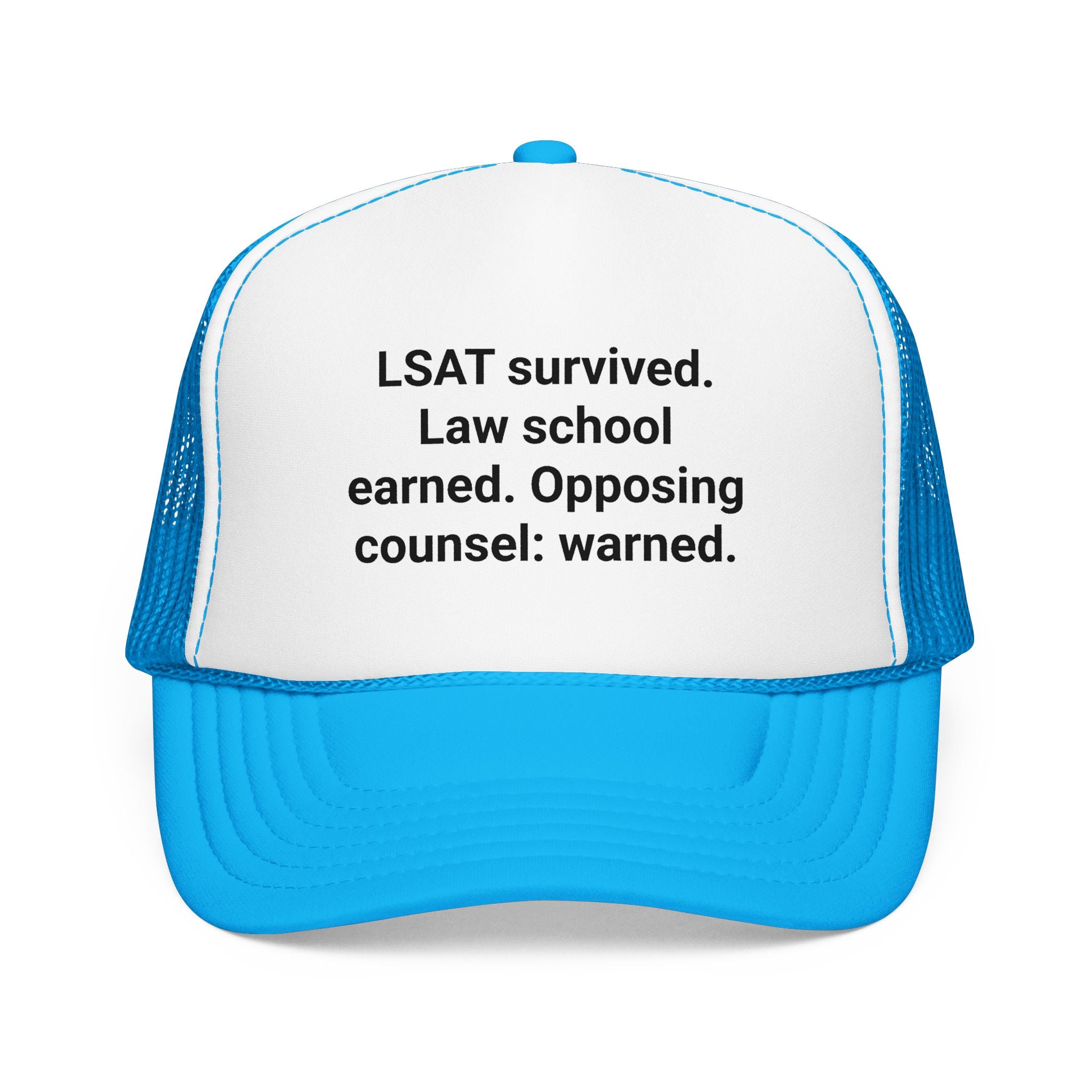 LSAT Survived Law School Earned - Trucker Hat for Law Students