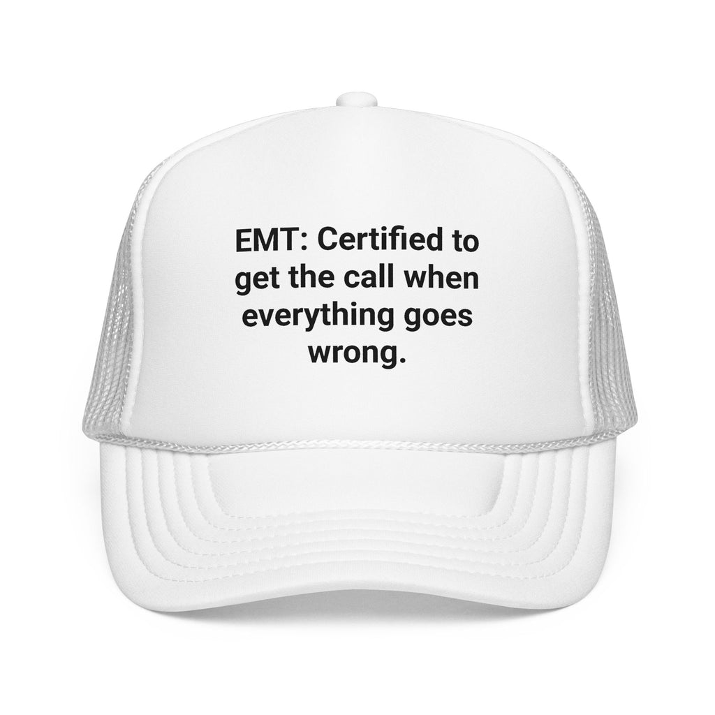 EMT Certified Trucker Hat - Gift for New EMT Certification