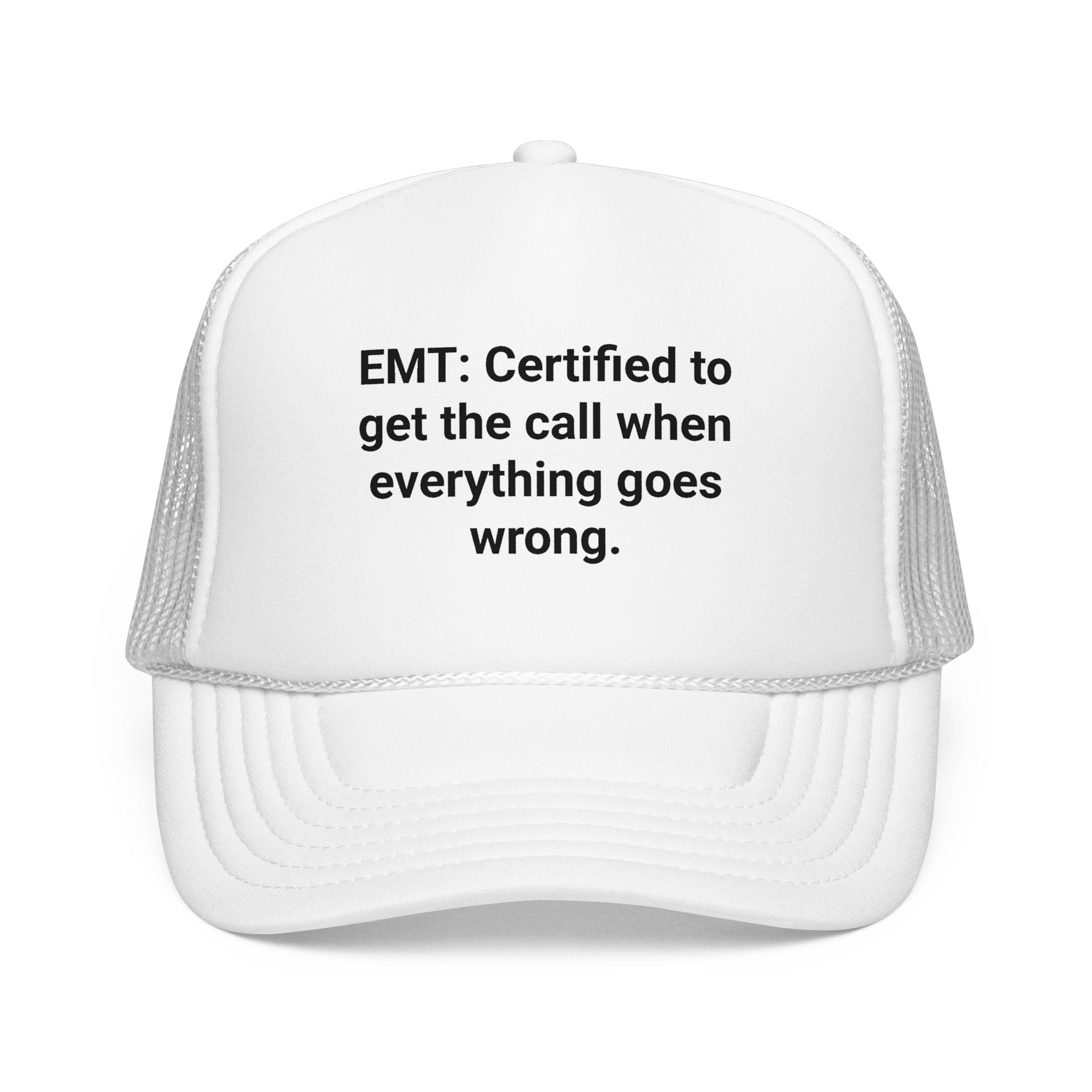 EMT Certified Trucker Hat - Gift for New EMT Certification