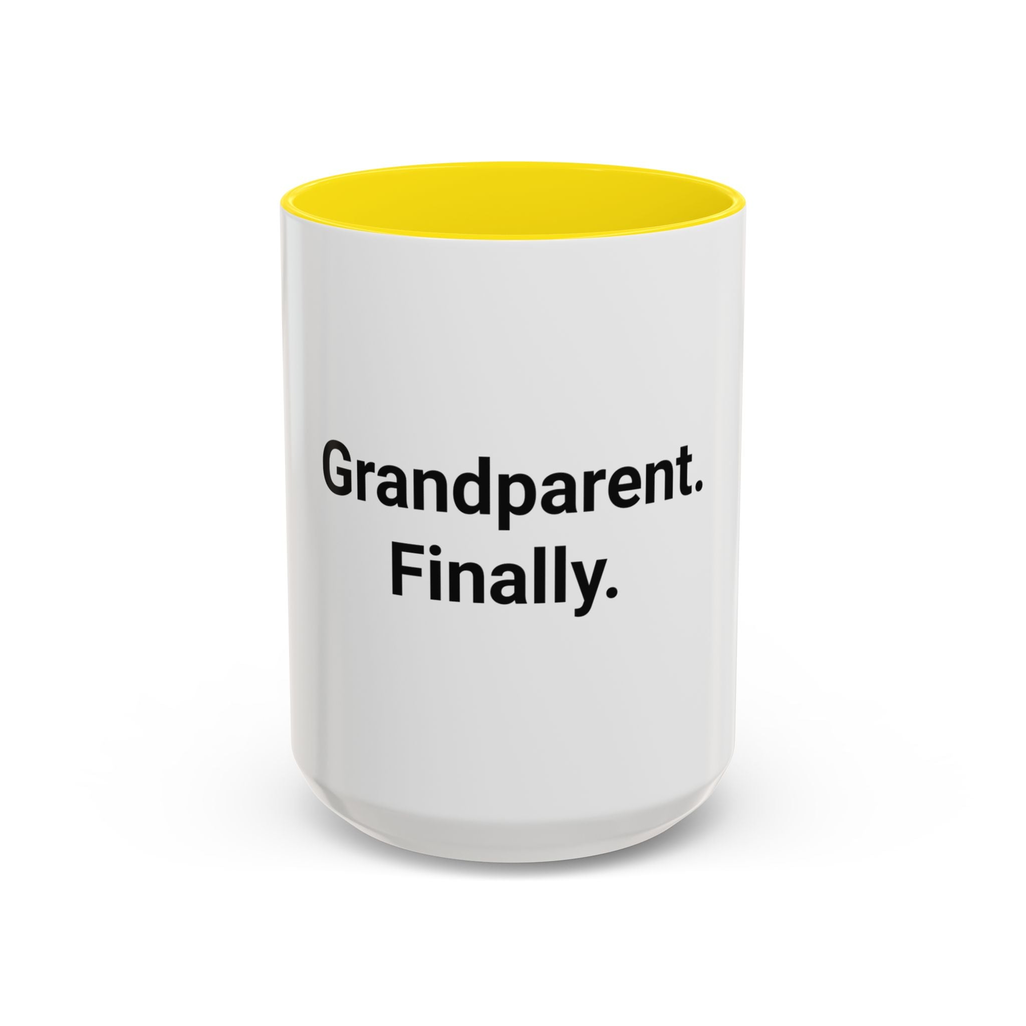 Grandparent. Finally. - Accent Mug for New Grandparents