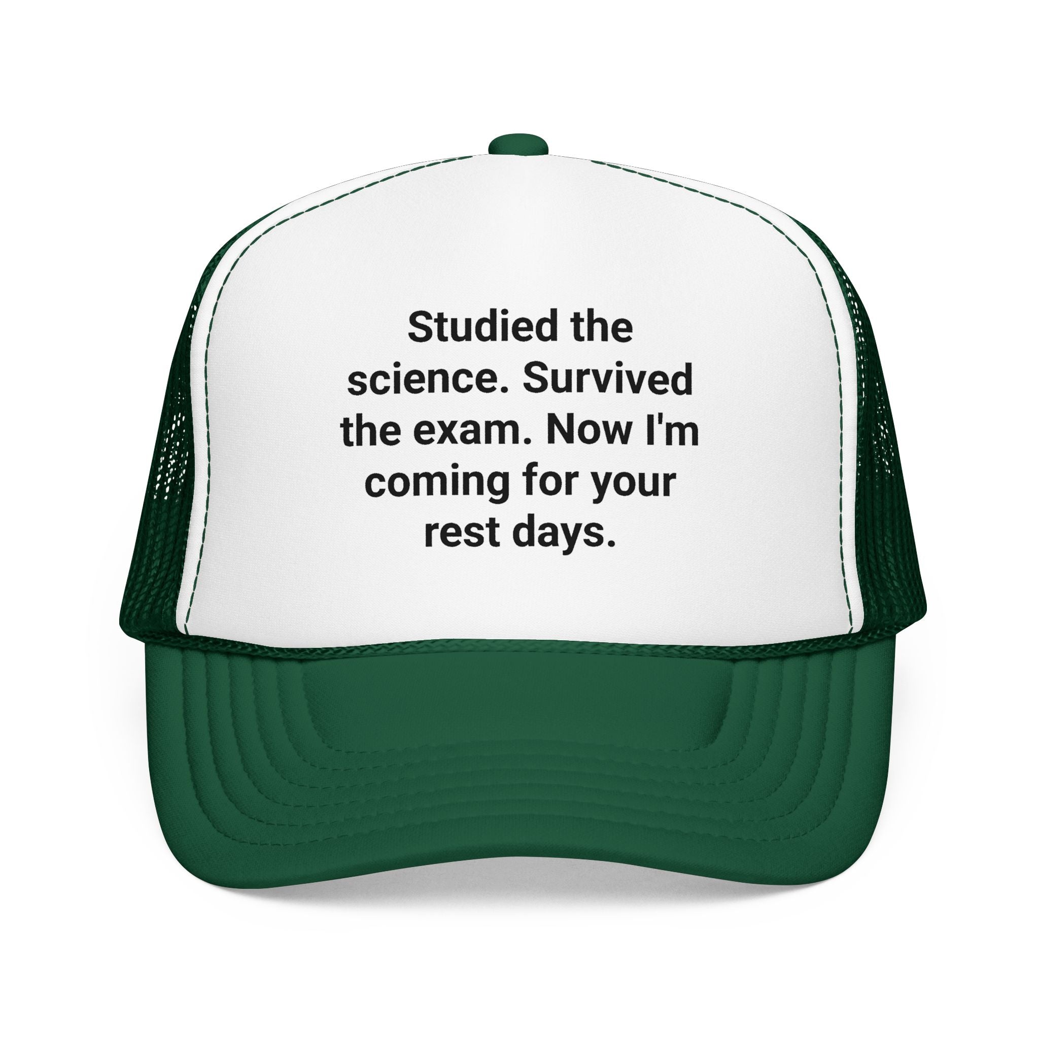 Studied the Science, Survived the Exam - Trucker Hat for New Personal Trainers