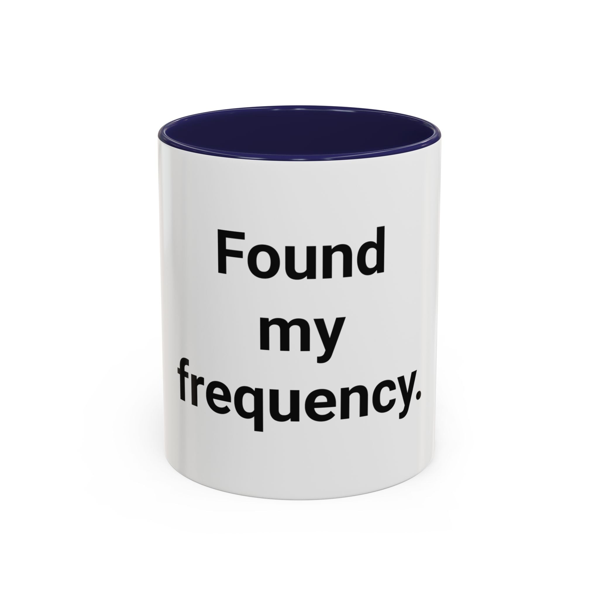 Found My Frequency - Accent Mug for Ham Radio License