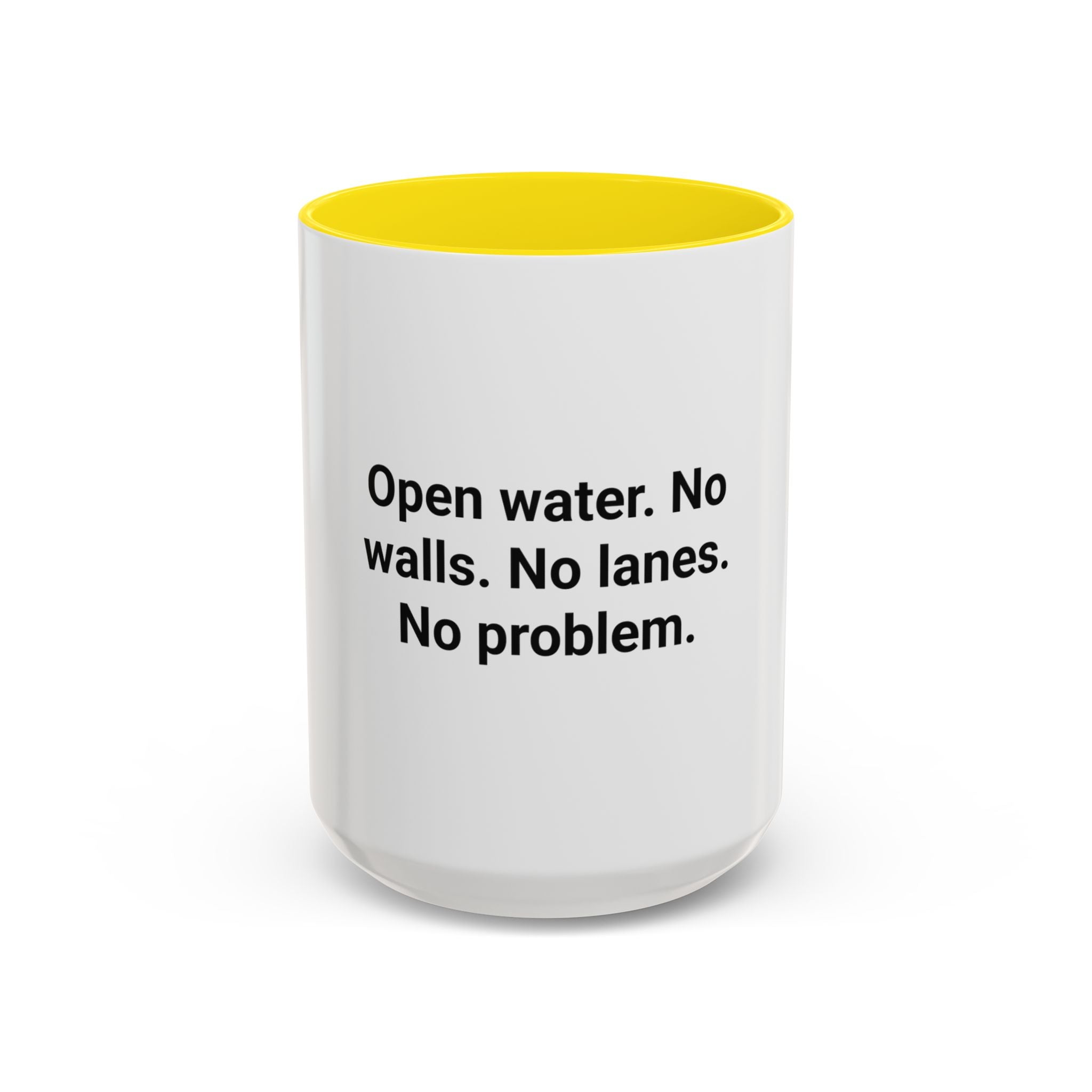 Open Water. No Walls. No Lanes. No Problem. - Mug for Open Water Swimmers