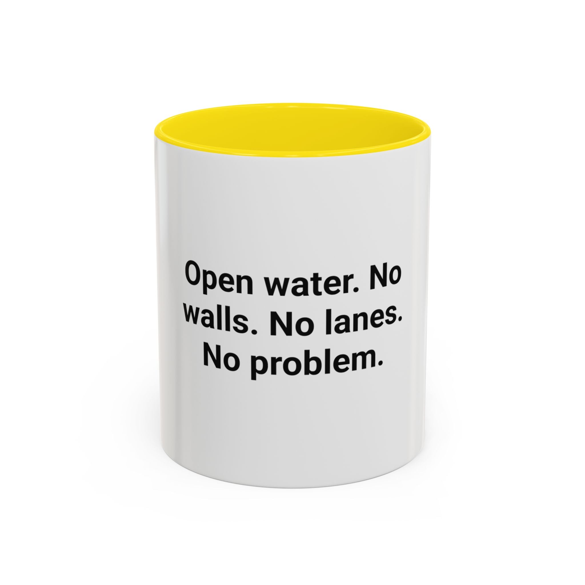 Open Water. No Walls. No Lanes. No Problem. - Mug for Open Water Swimmers