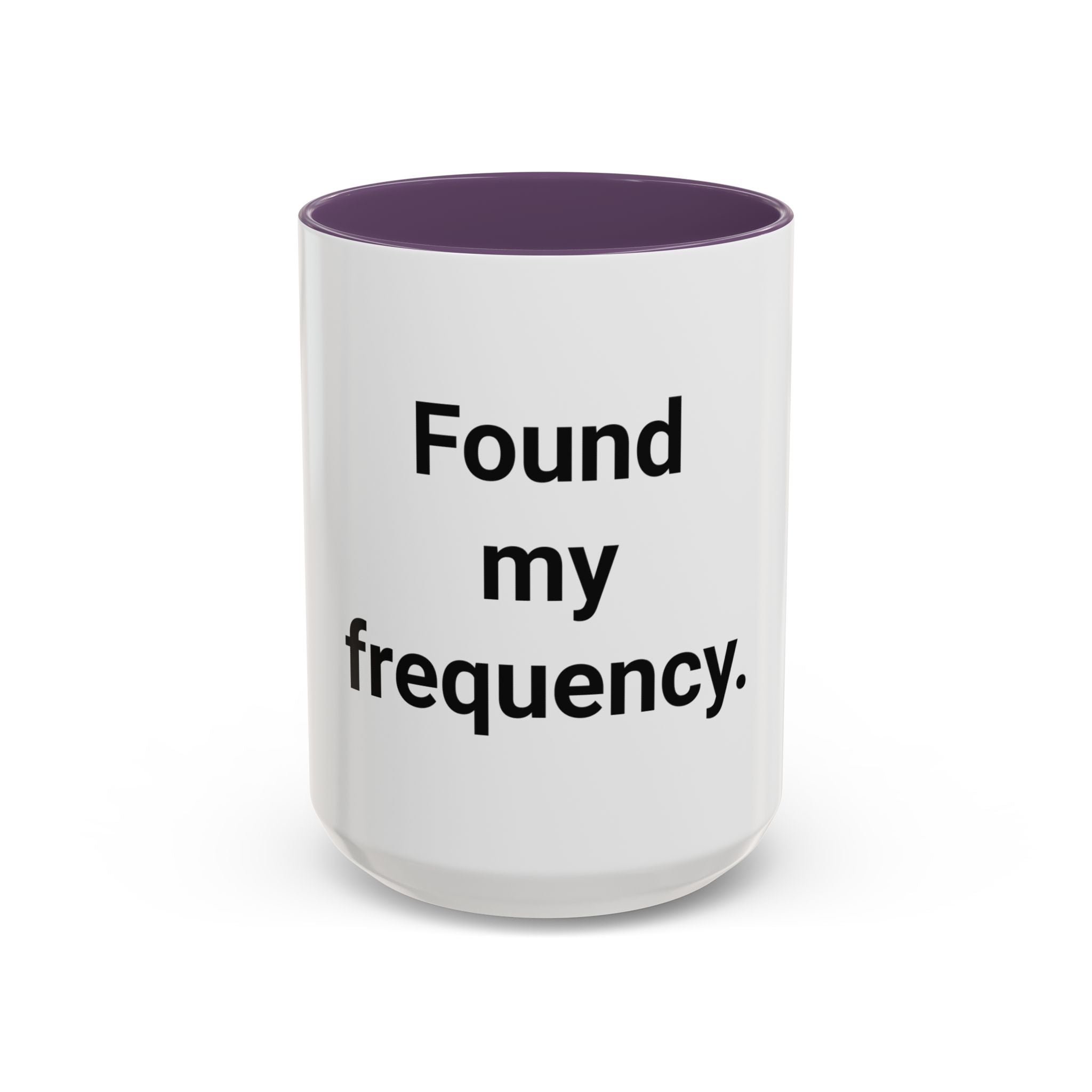Found My Frequency - Accent Mug for Ham Radio License