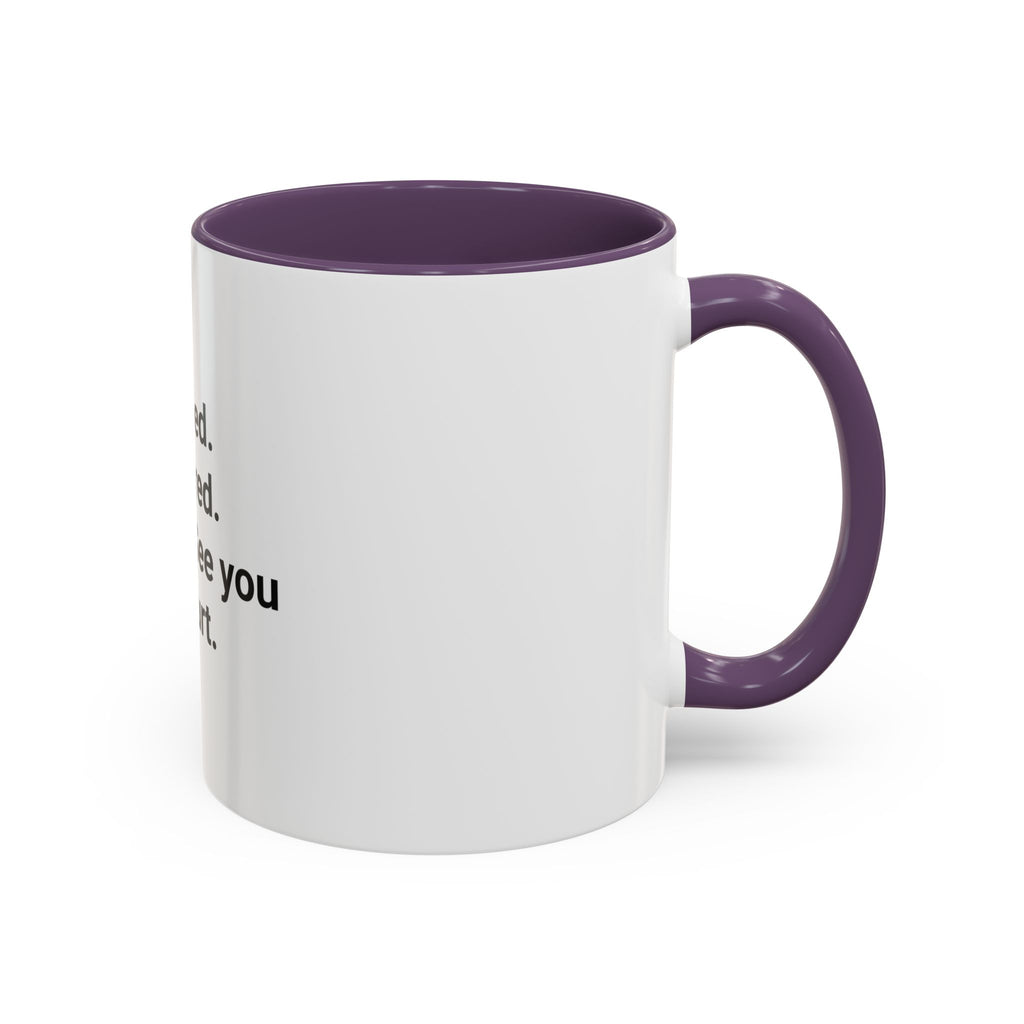 Studied. Suffered. Scored. See you in court. - Mug for LSAT Grads