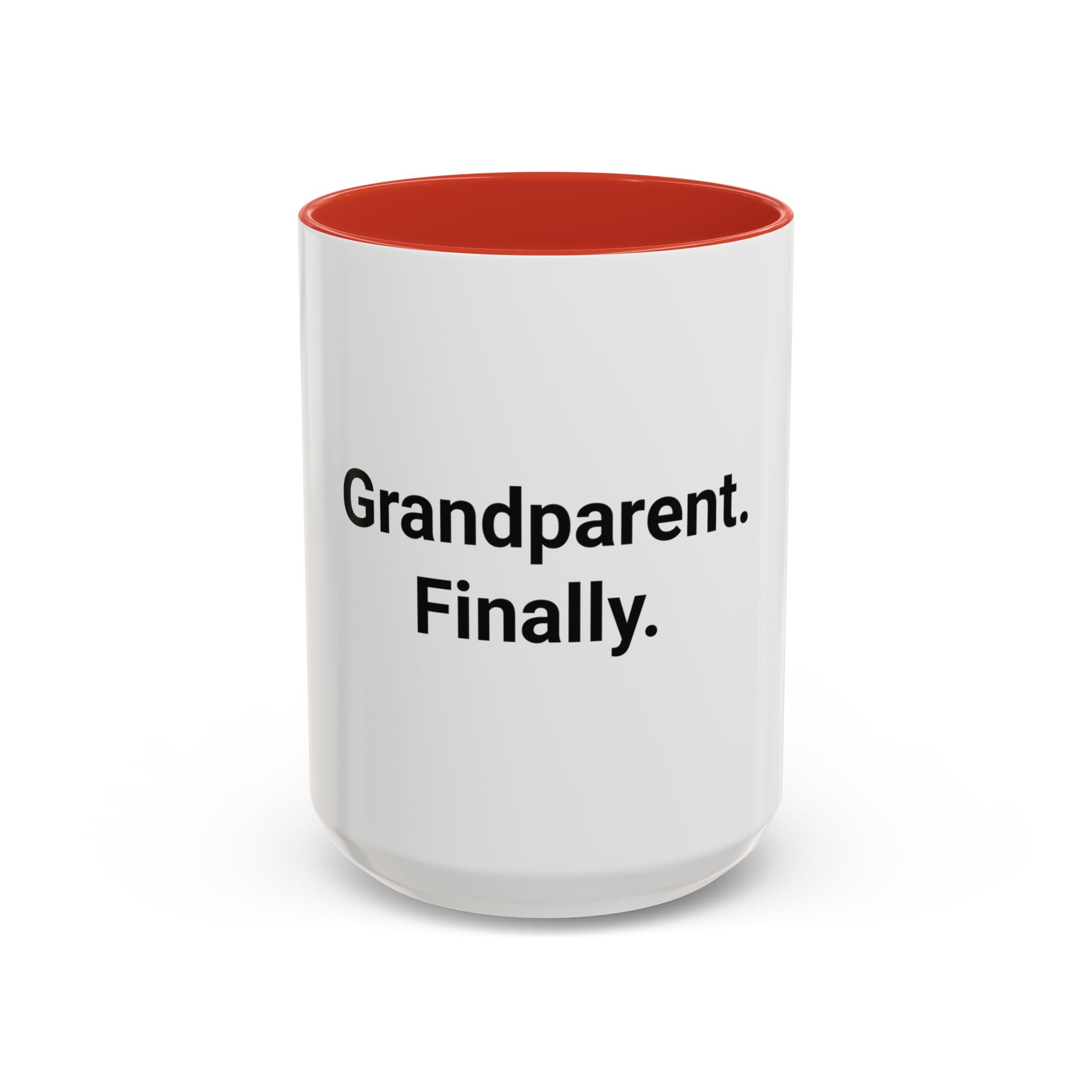 Grandparent. Finally. - Accent Mug for New Grandparents