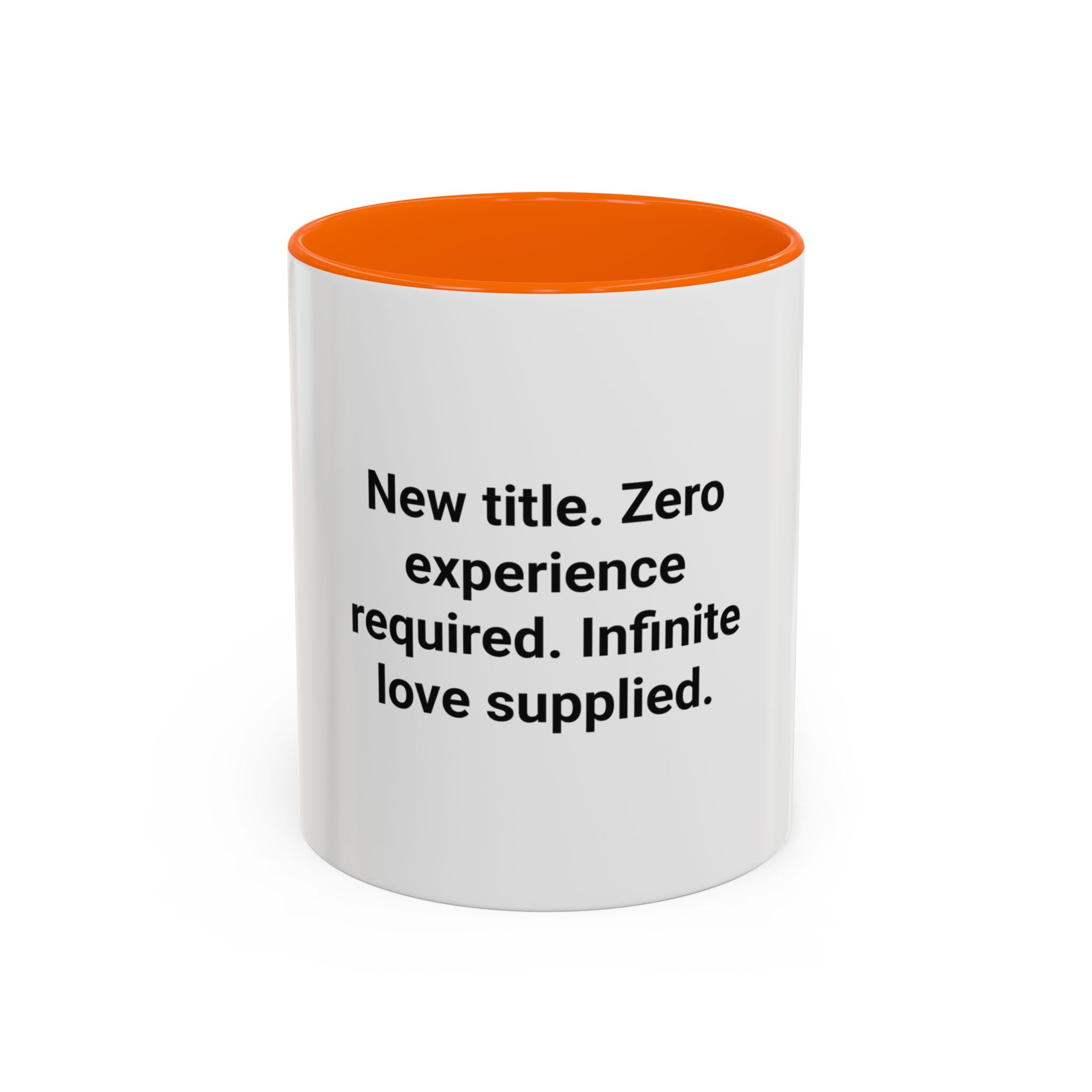 New Title. Zero Experience Required. - Accent Mug for New Grandparents
