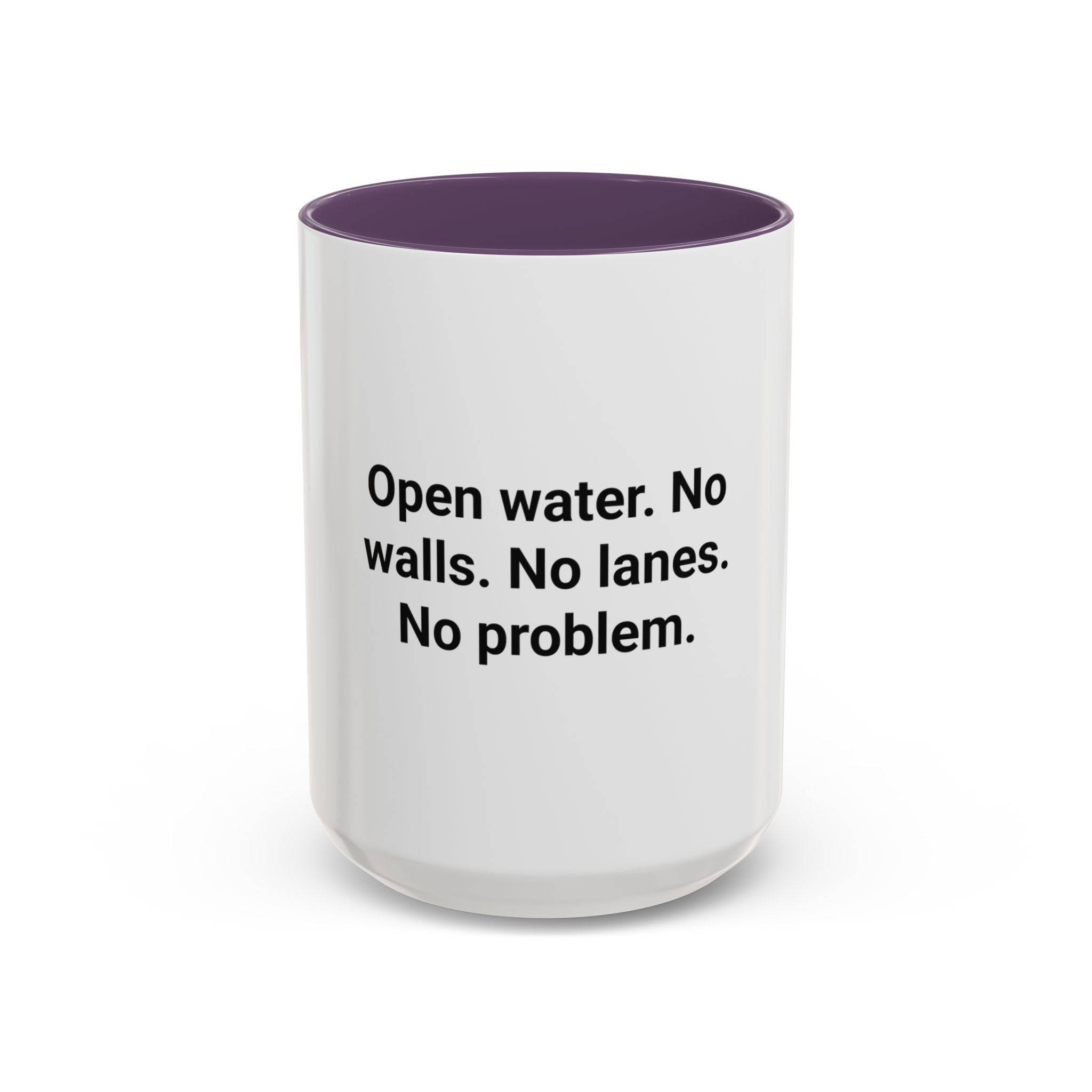 Open Water. No Walls. No Lanes. No Problem. - Mug for Open Water Swimmers