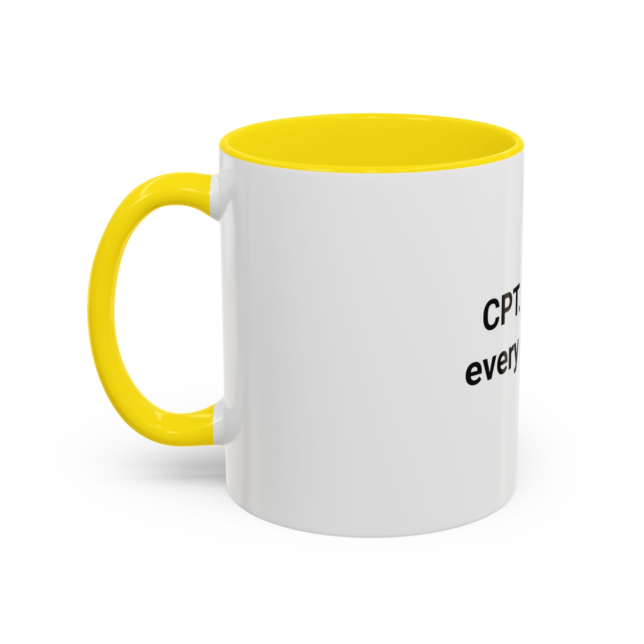 CPT. Earned Every Rep of It. - Accent Mug for New Personal Trainers