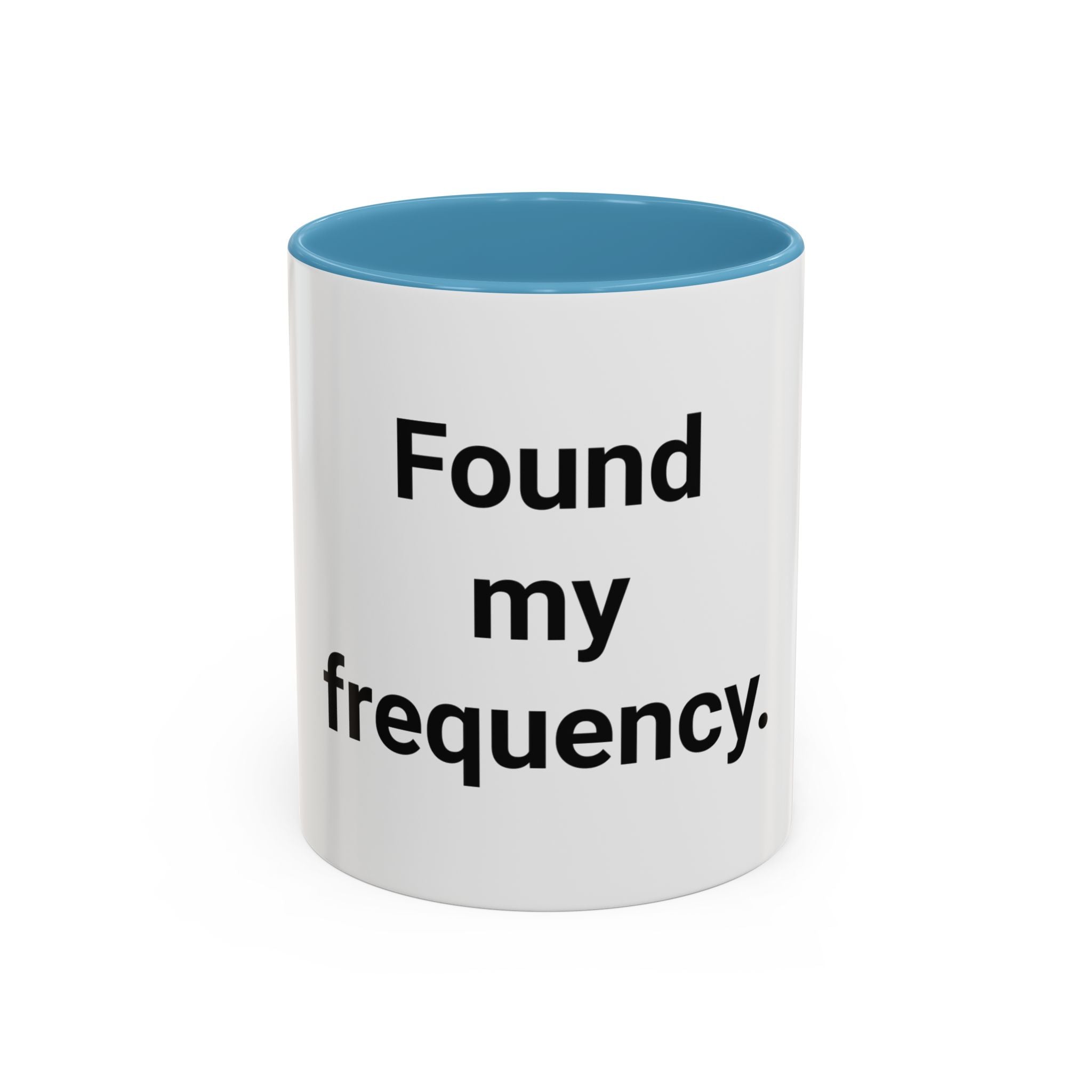 Found My Frequency - Accent Mug for Ham Radio License