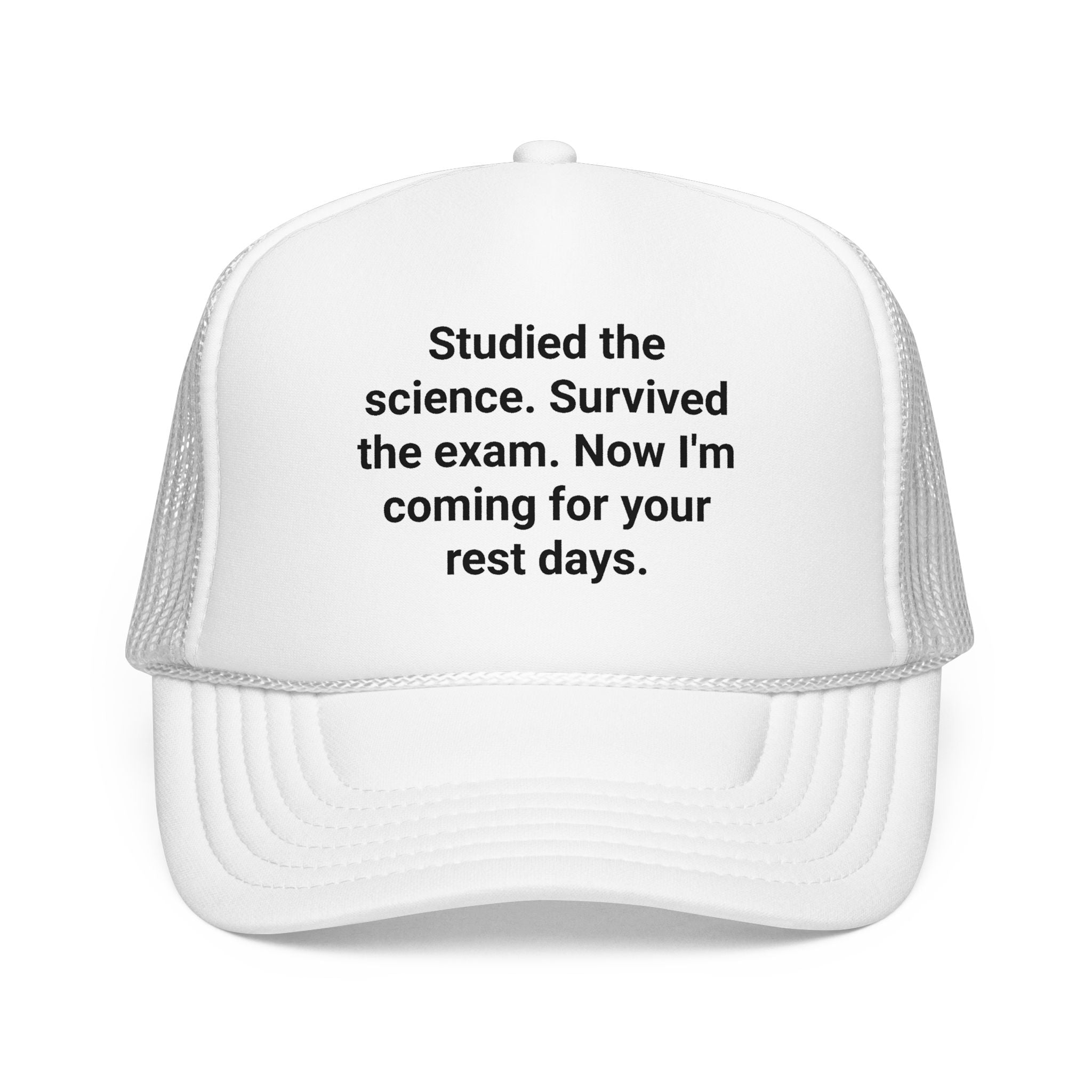 Studied the Science, Survived the Exam - Trucker Hat for New Personal Trainers