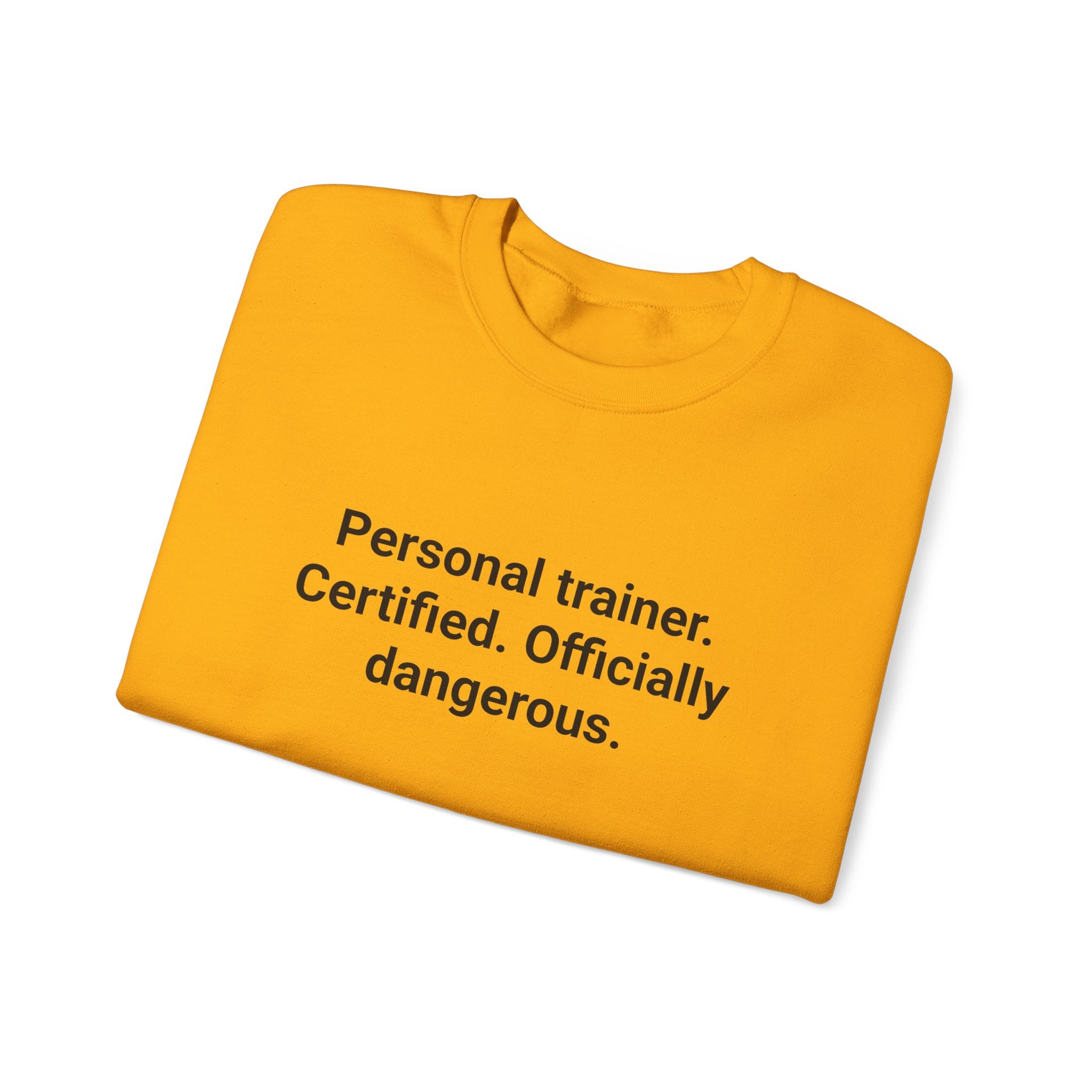Personal Trainer Certified Officially Dangerous - Sweatshirt Gift