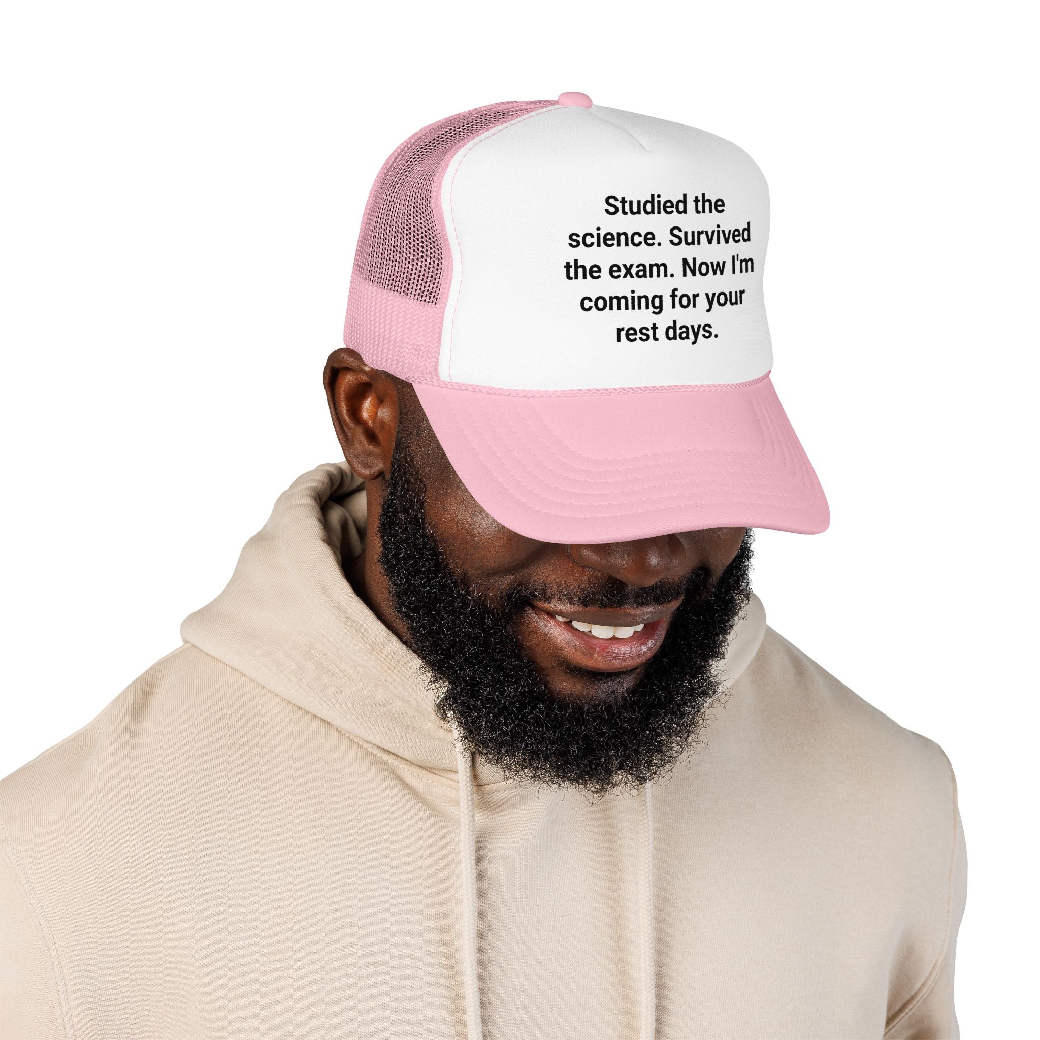 Studied the Science, Survived the Exam - Trucker Hat for New Personal Trainers