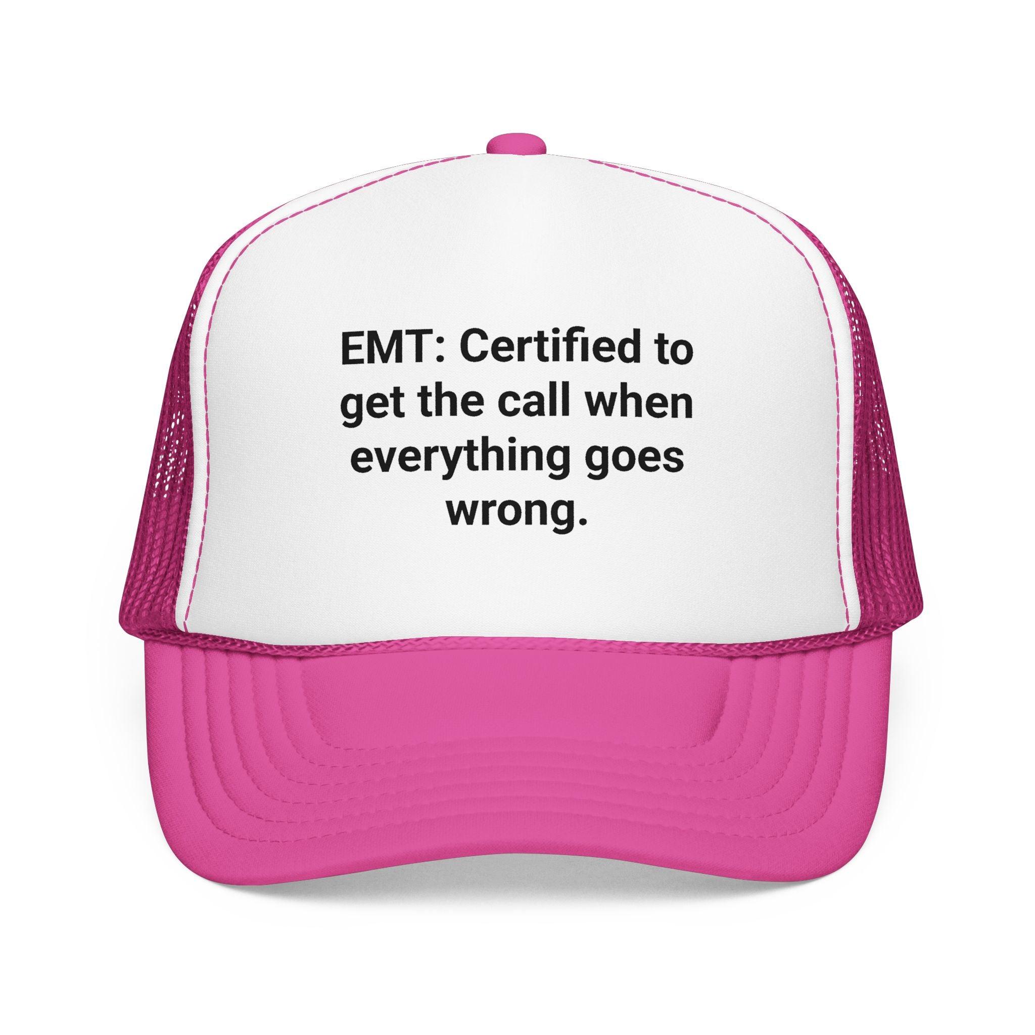 EMT Certified Trucker Hat - Gift for New EMT Certification