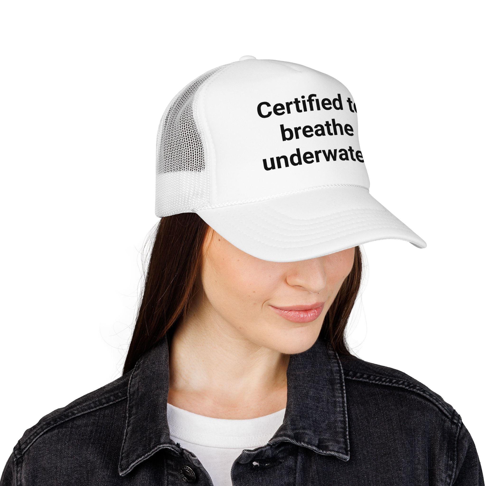 Certified to Breathe Underwater - Trucker Hat for Scuba Divers