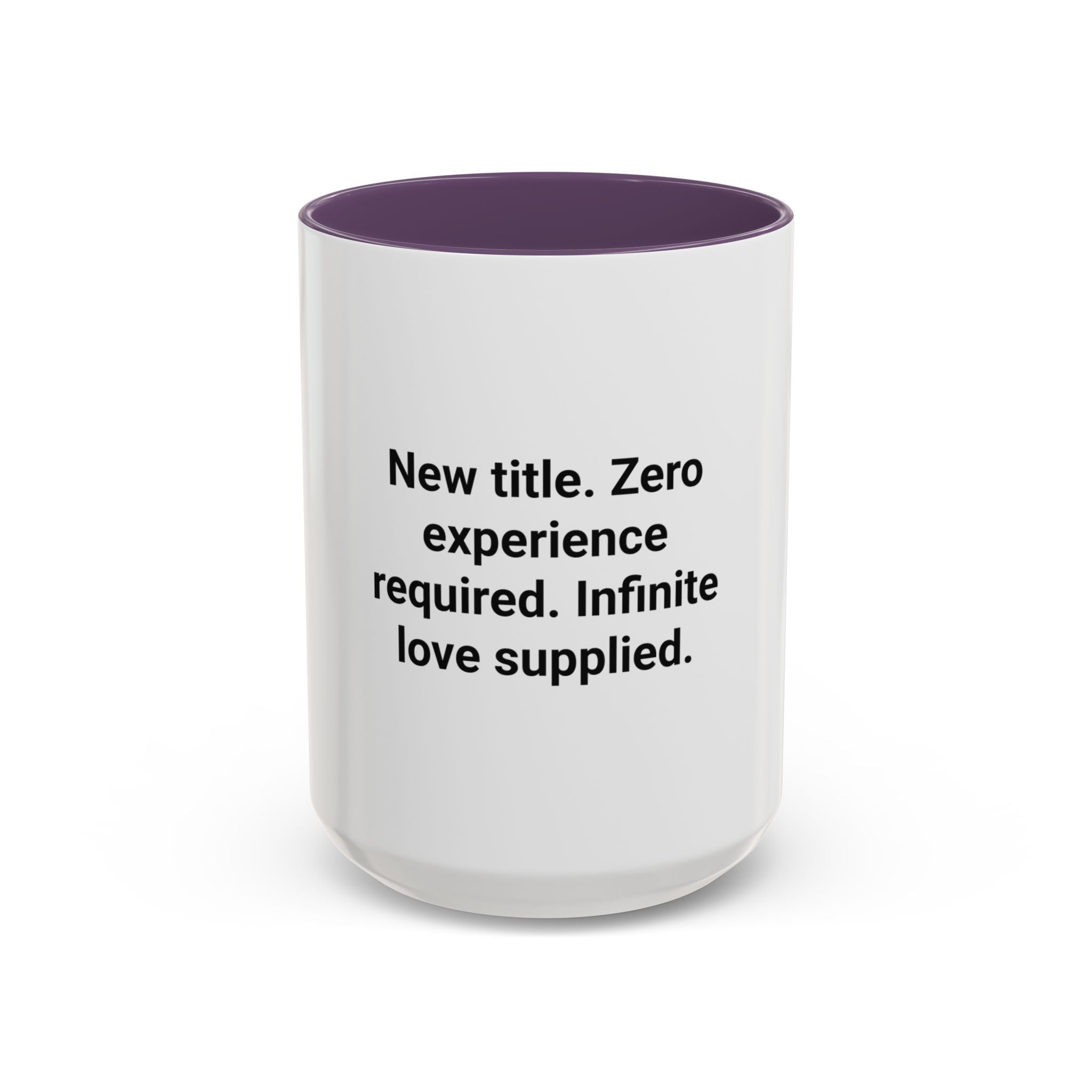 New Title. Zero Experience Required. - Accent Mug for New Grandparents