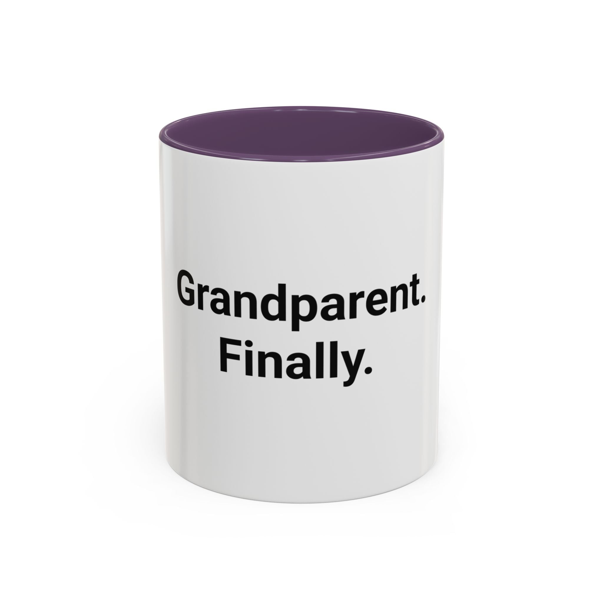 Grandparent. Finally. - Accent Mug for New Grandparents