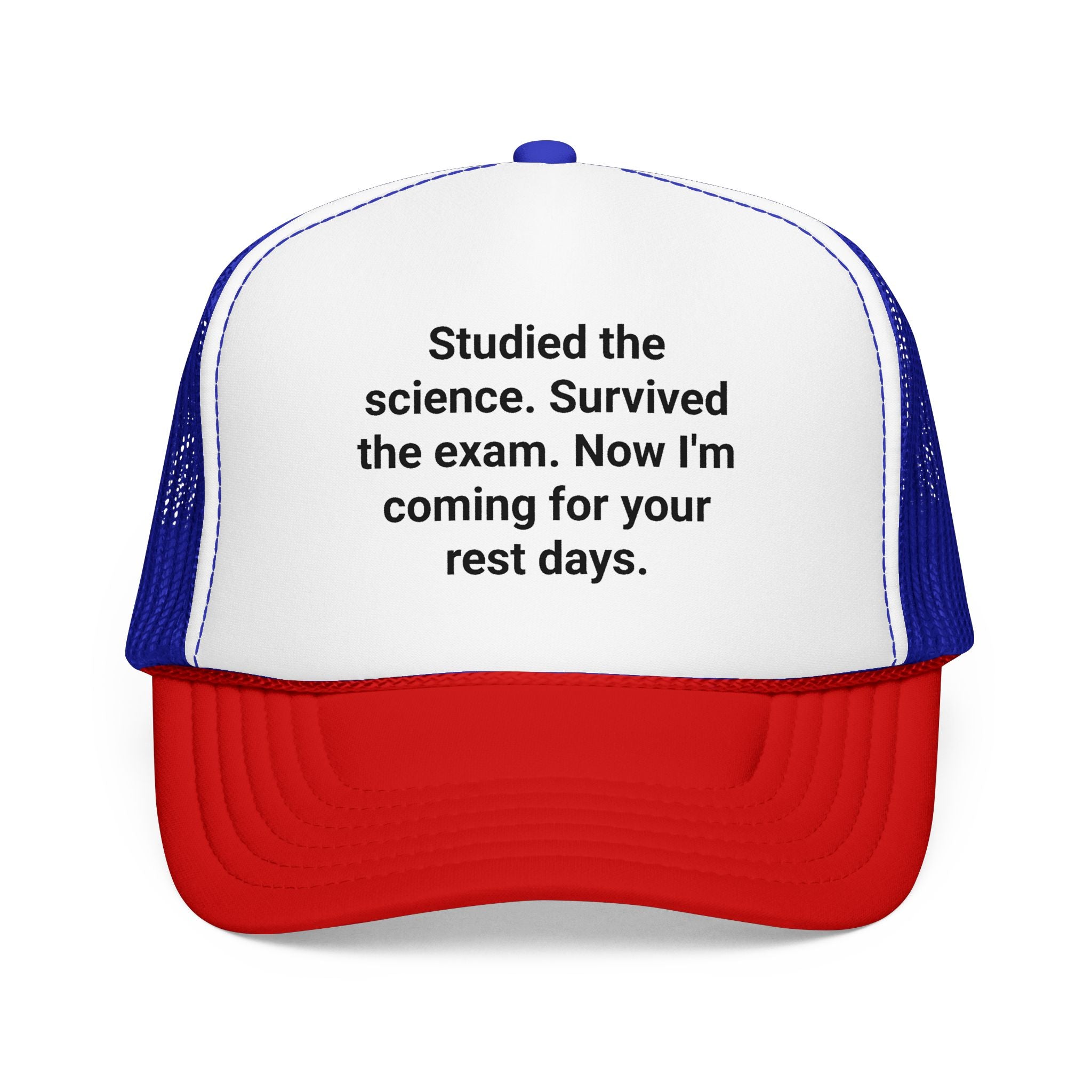 Studied the Science, Survived the Exam - Trucker Hat for New Personal Trainers