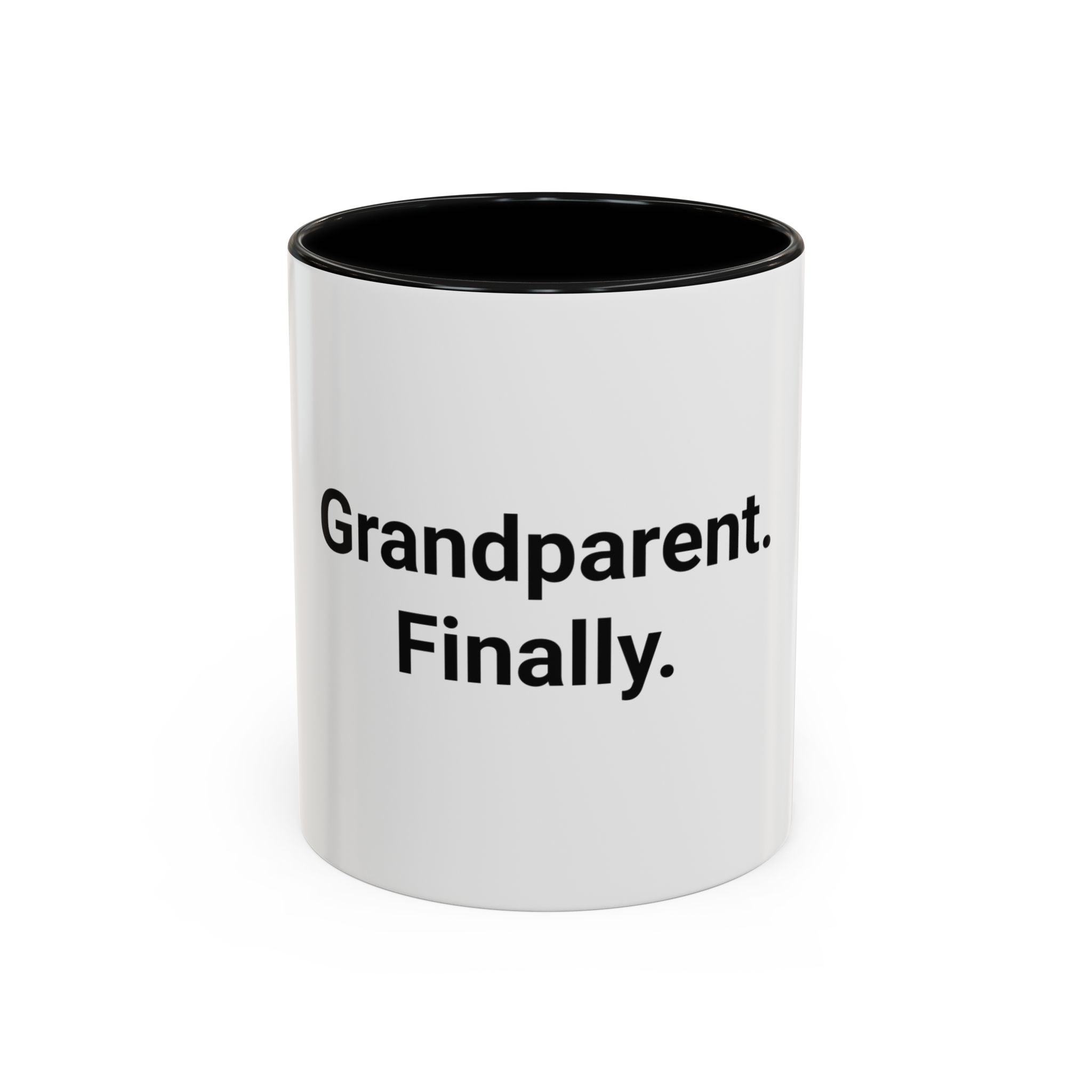 Grandparent. Finally. - Accent Mug for New Grandparents