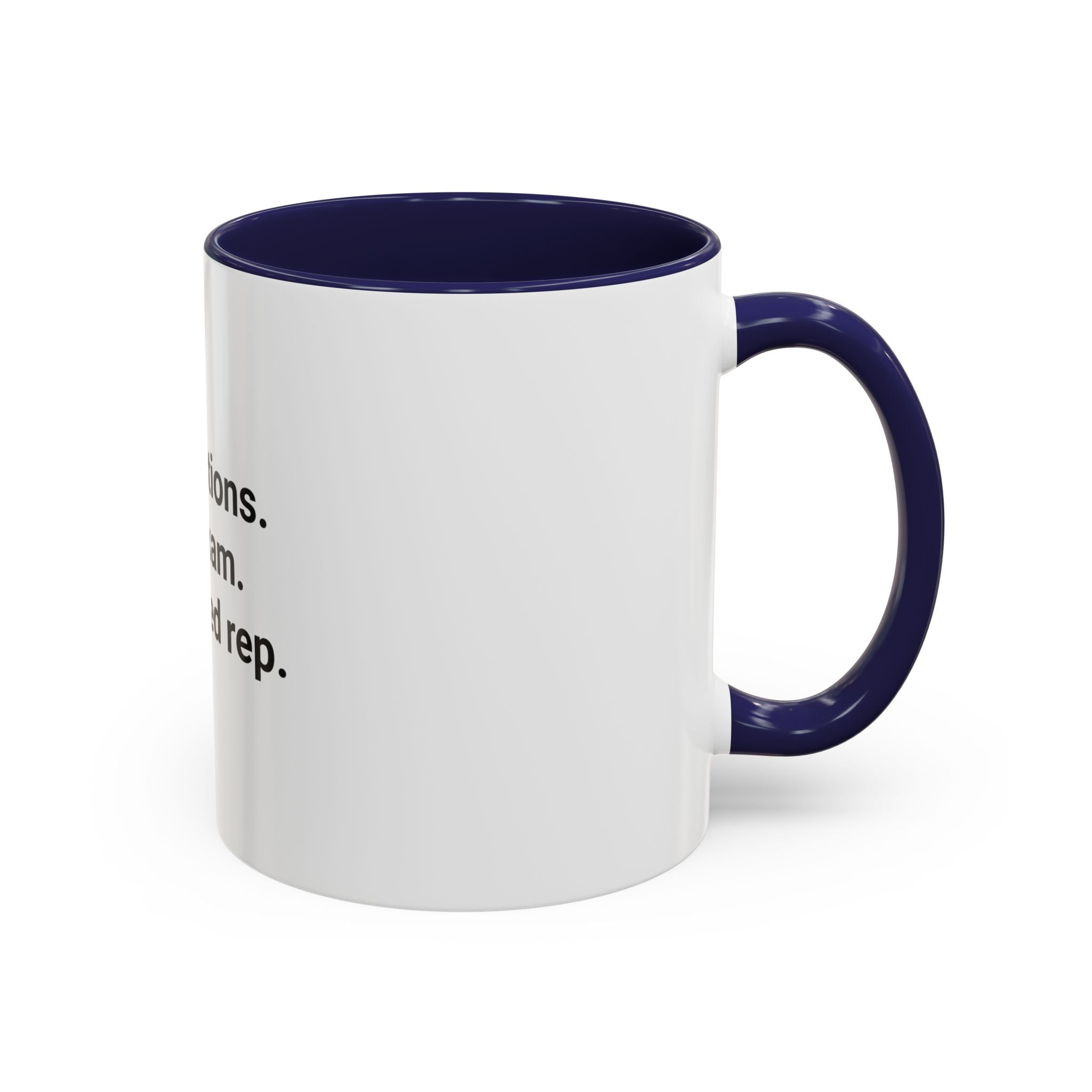 72 Questions. One Exam. Registered Rep. - Mug for Series 7