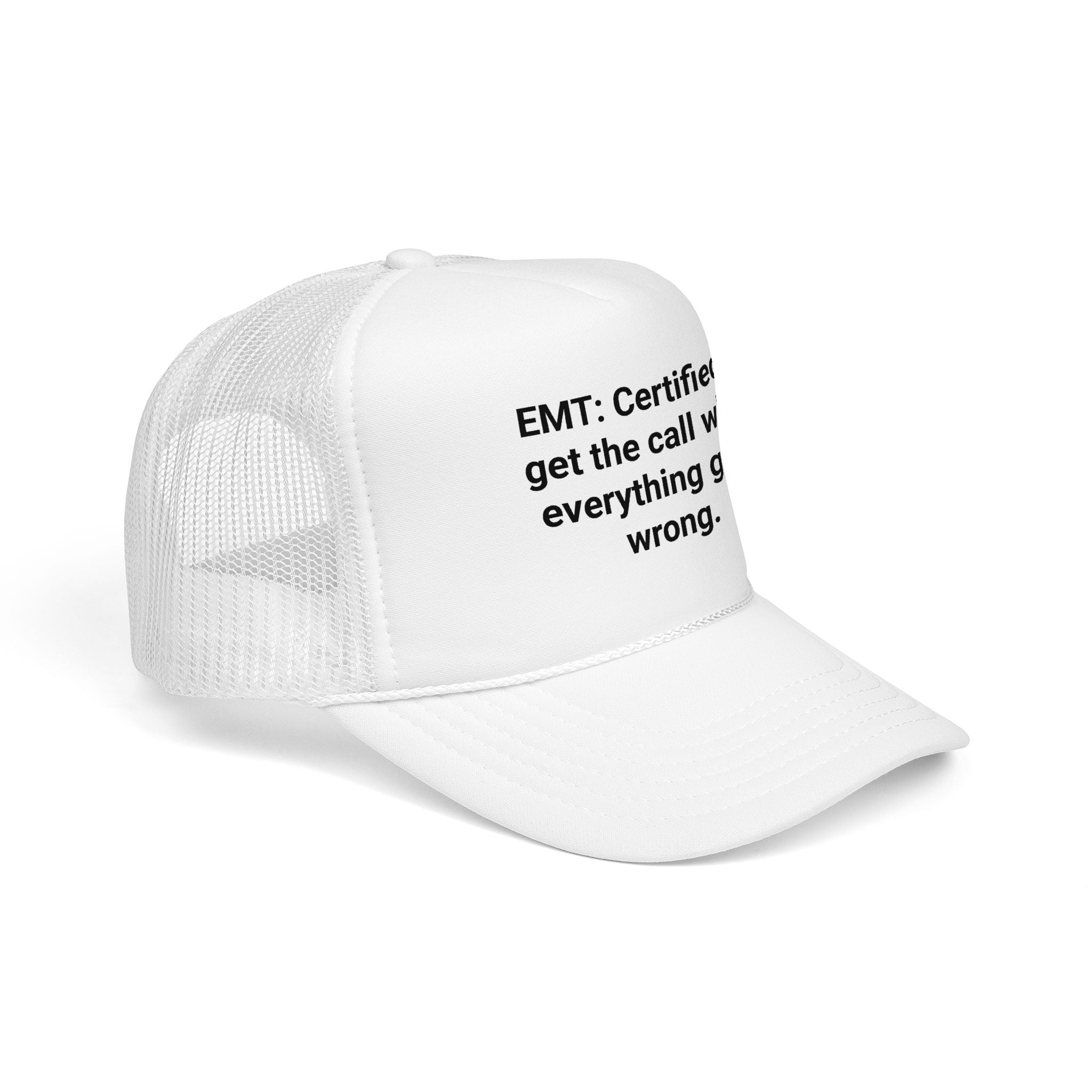 EMT Certified Trucker Hat - Gift for New EMT Certification